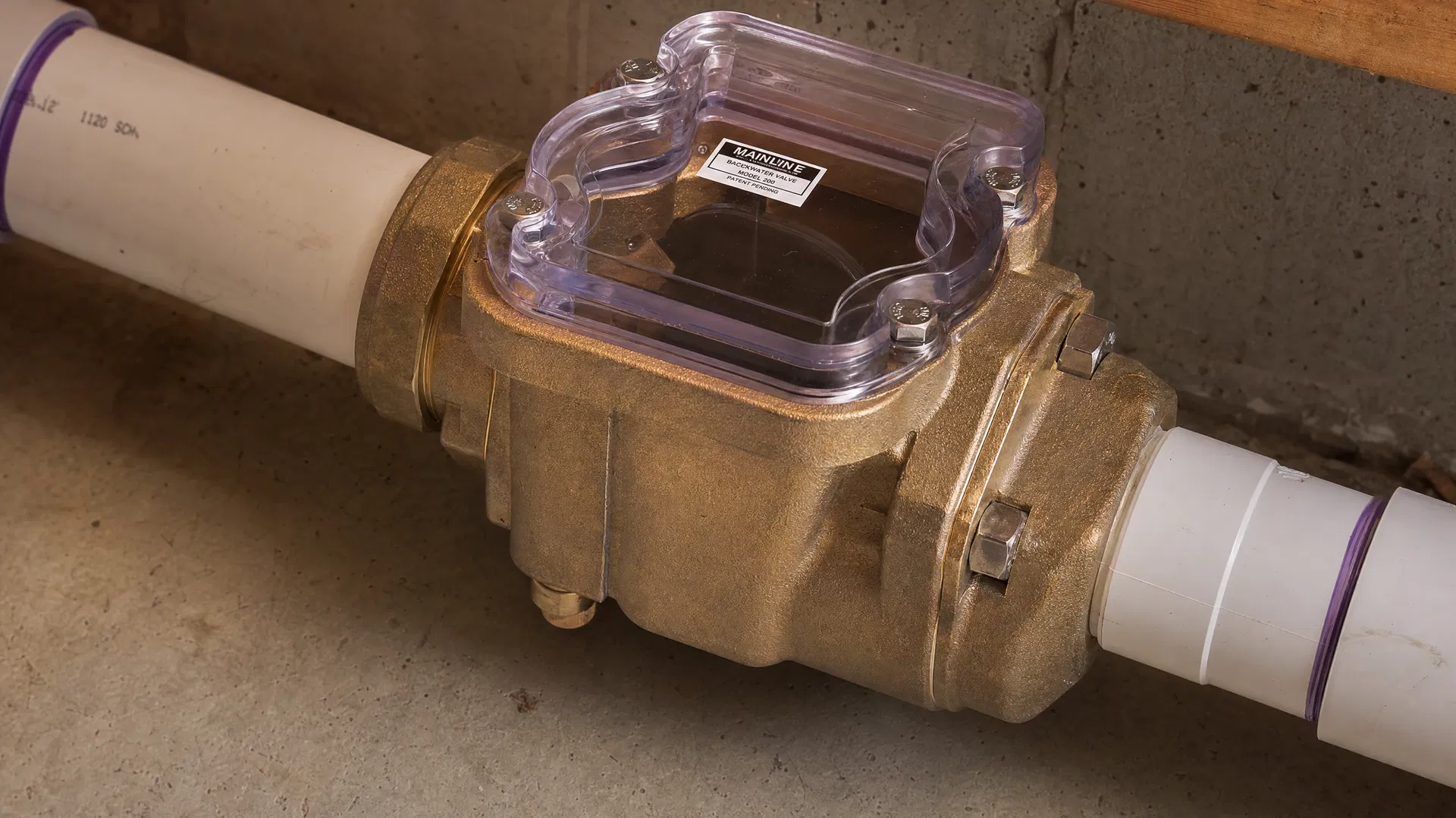 Professional backwater valve installation in a Mississauga home