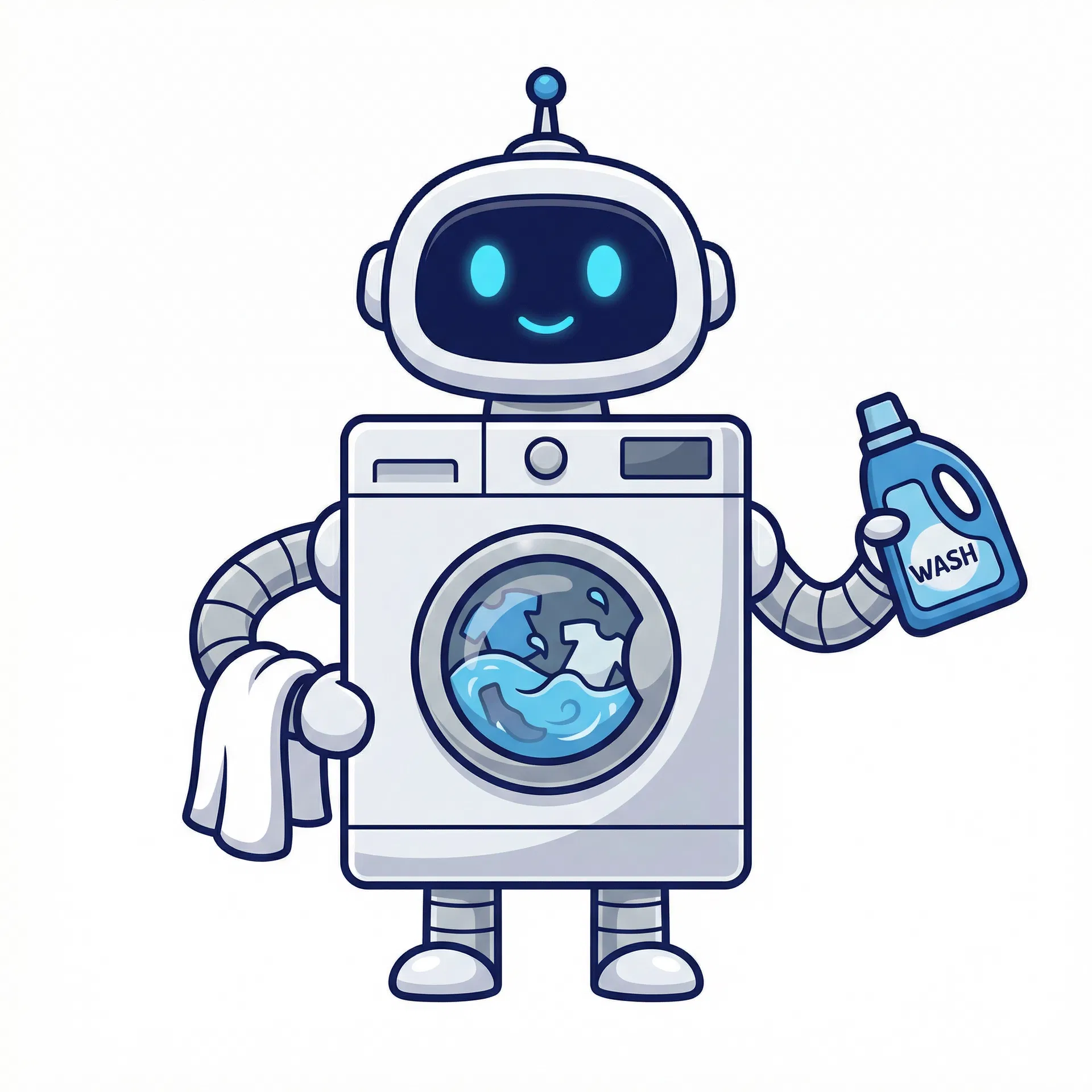 LaundroBot mascot