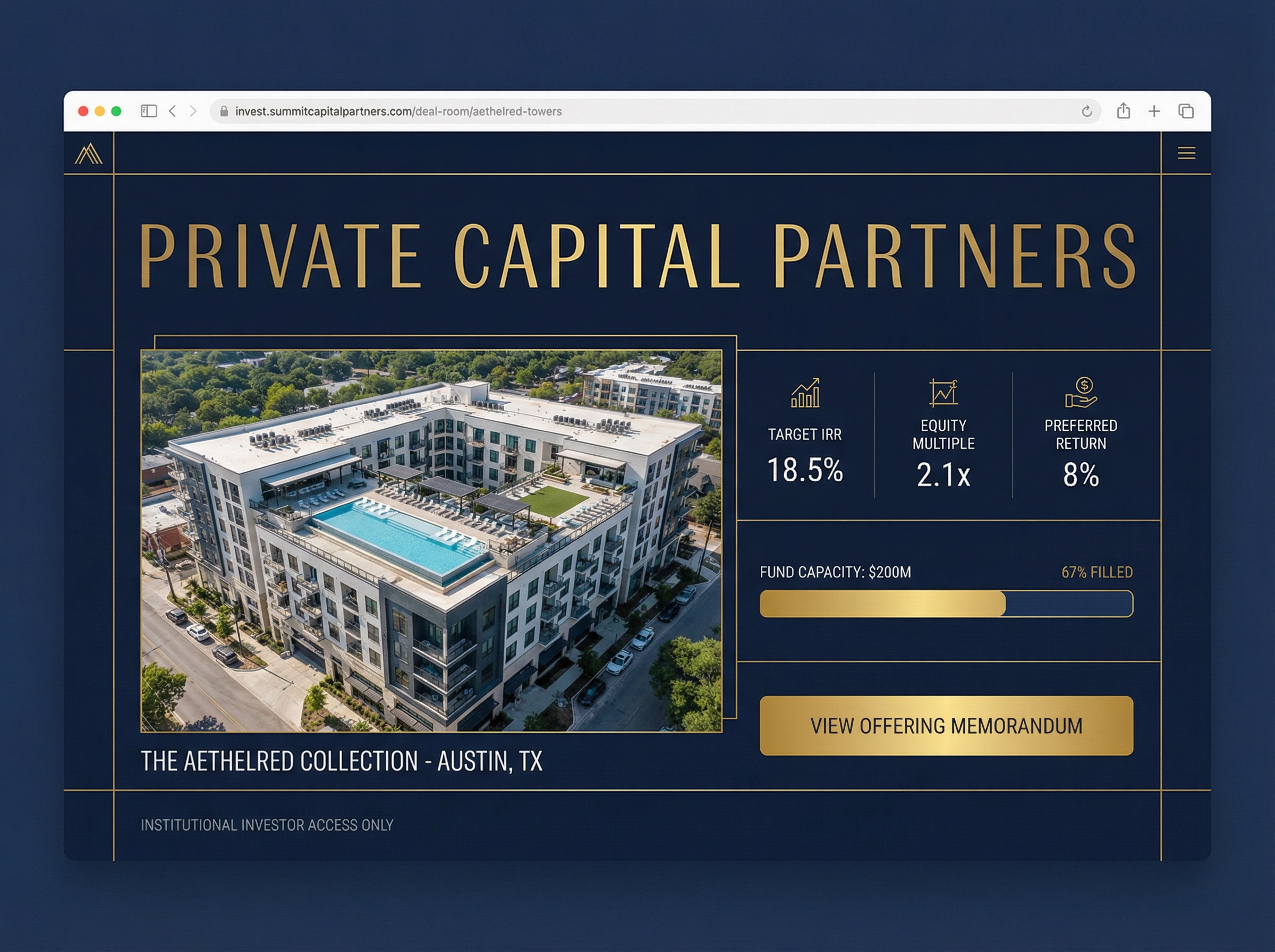 After: institutional deal room