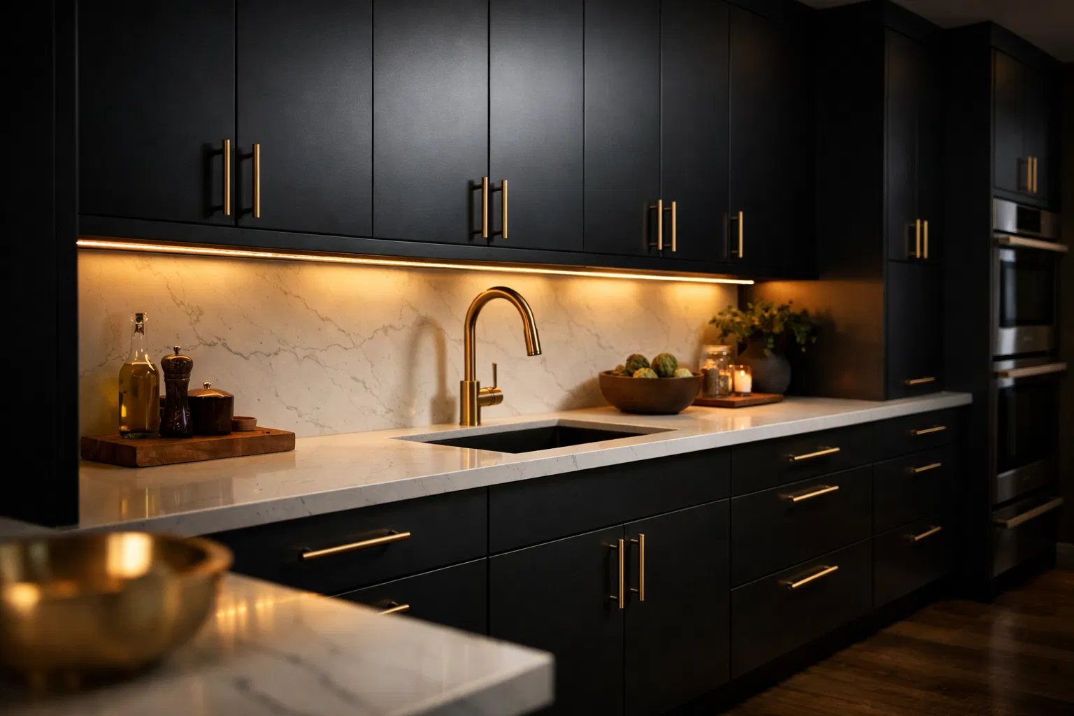 Premium kitchen wrapping transformation