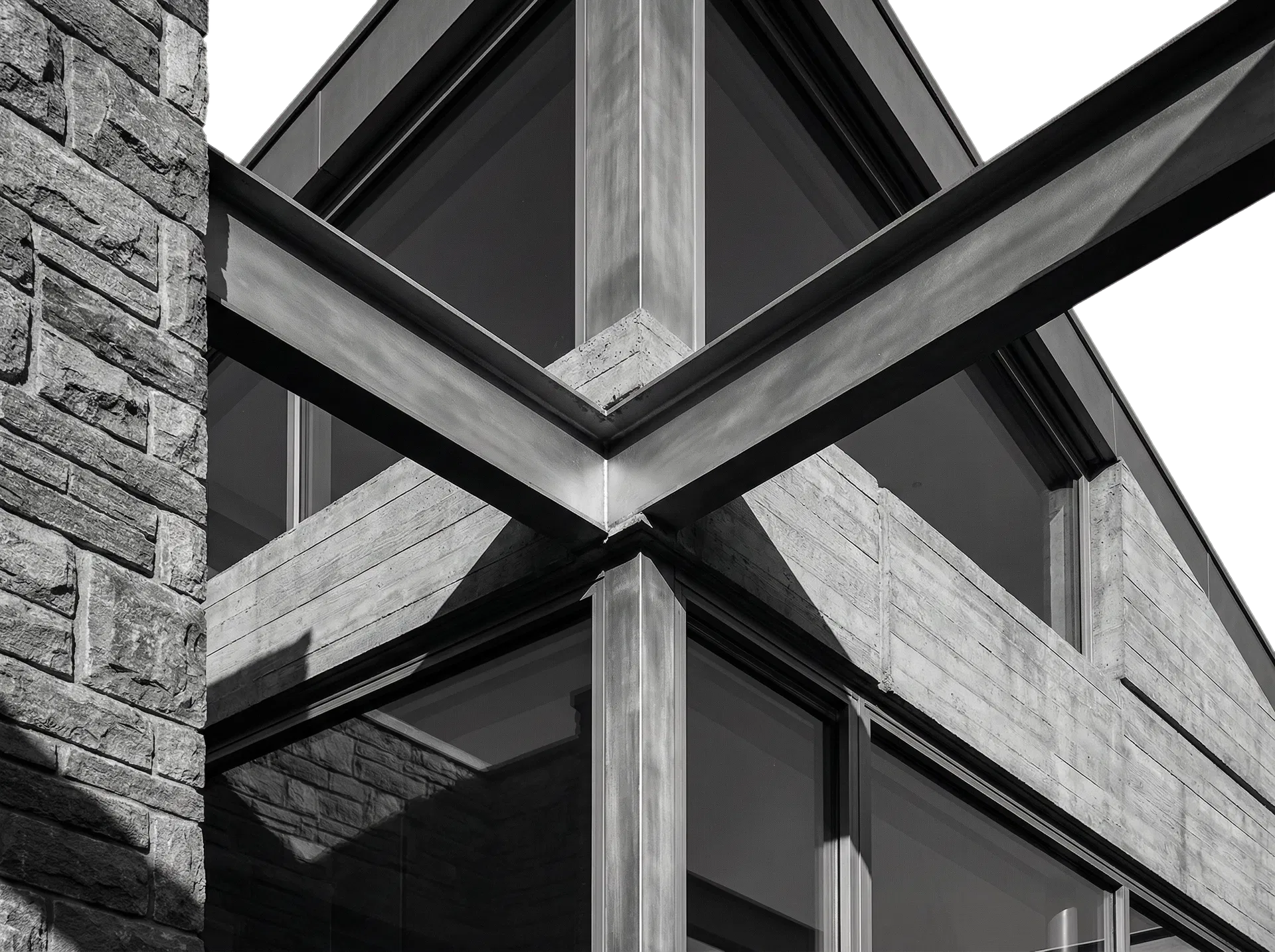 Schwarz-weißes ArchitekturdetaIl