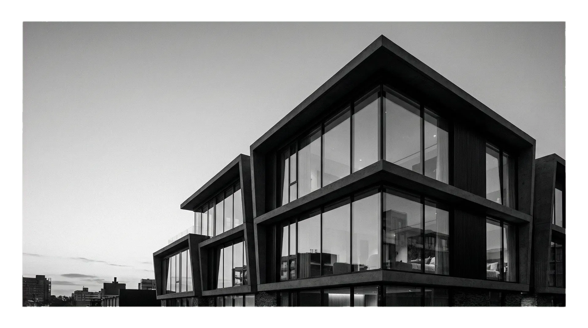 Monochrome Architekturvisualisierung für Noack Immobilien