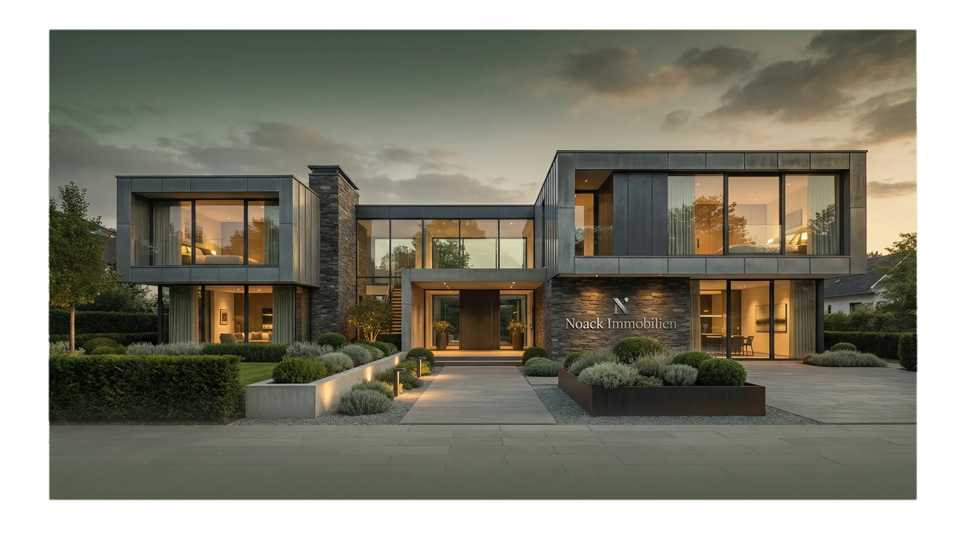 CI-basierte Hero-Visualisierung für Noack Immobilien