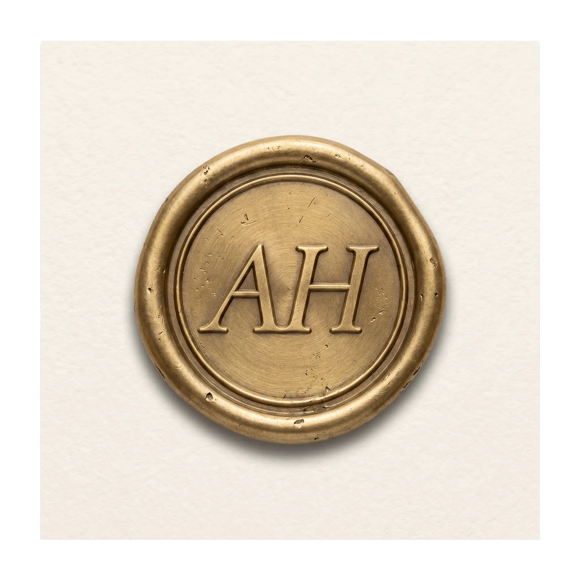A.H. monogram seal