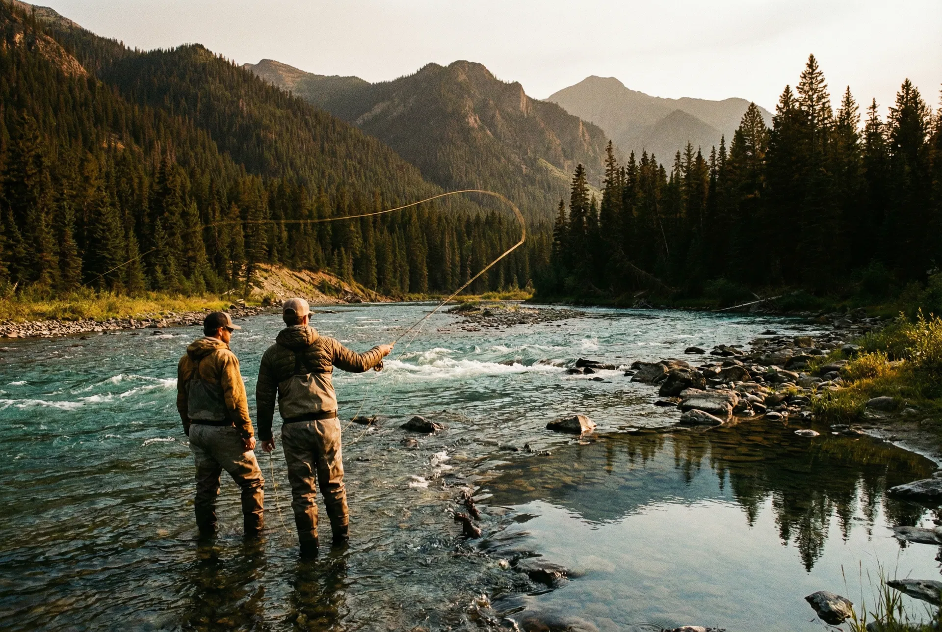 Fly fishing in Montana