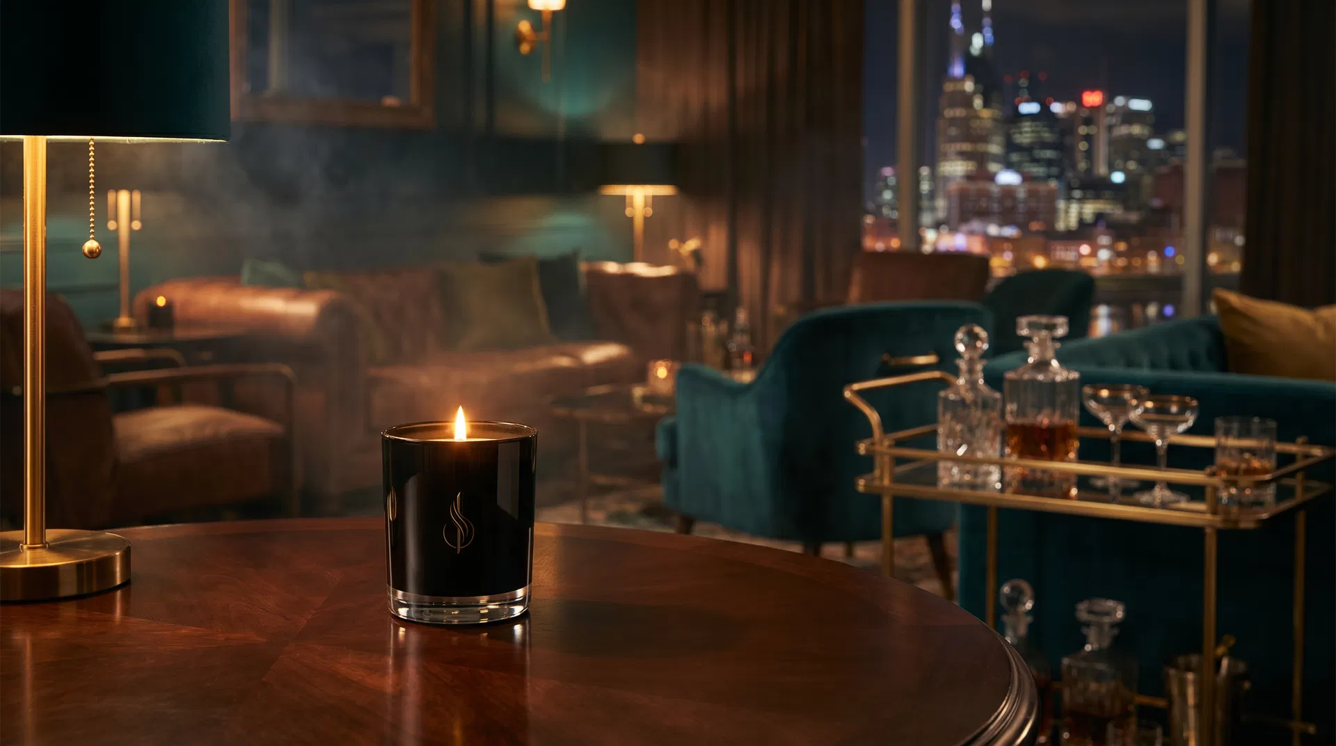 Ember and Vice cinematic candle campaign scene