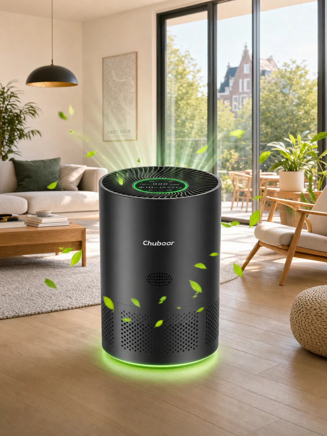 Chuboor Luchtreiniger Mat Zwart — Premium H13 HEPA