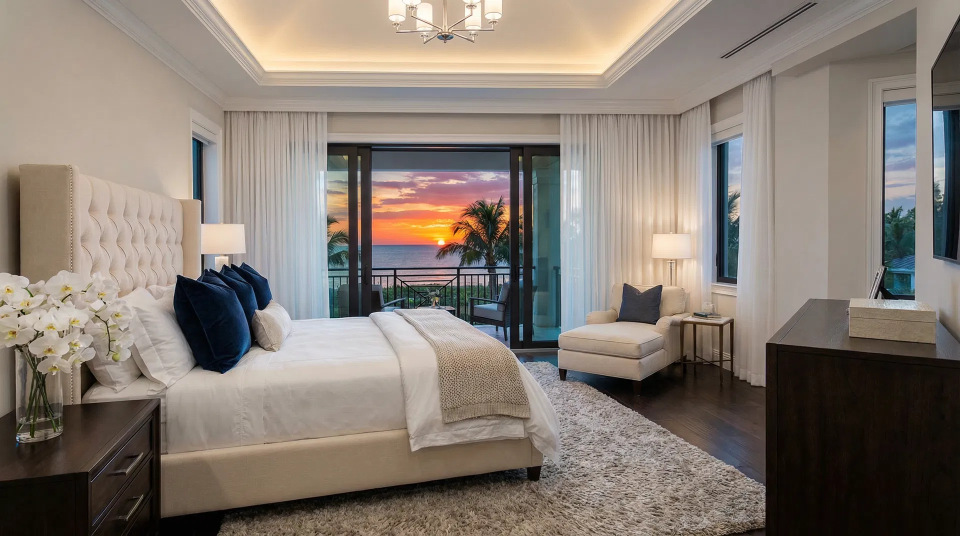 Moorings Beachfront Villa - Master Bedroom