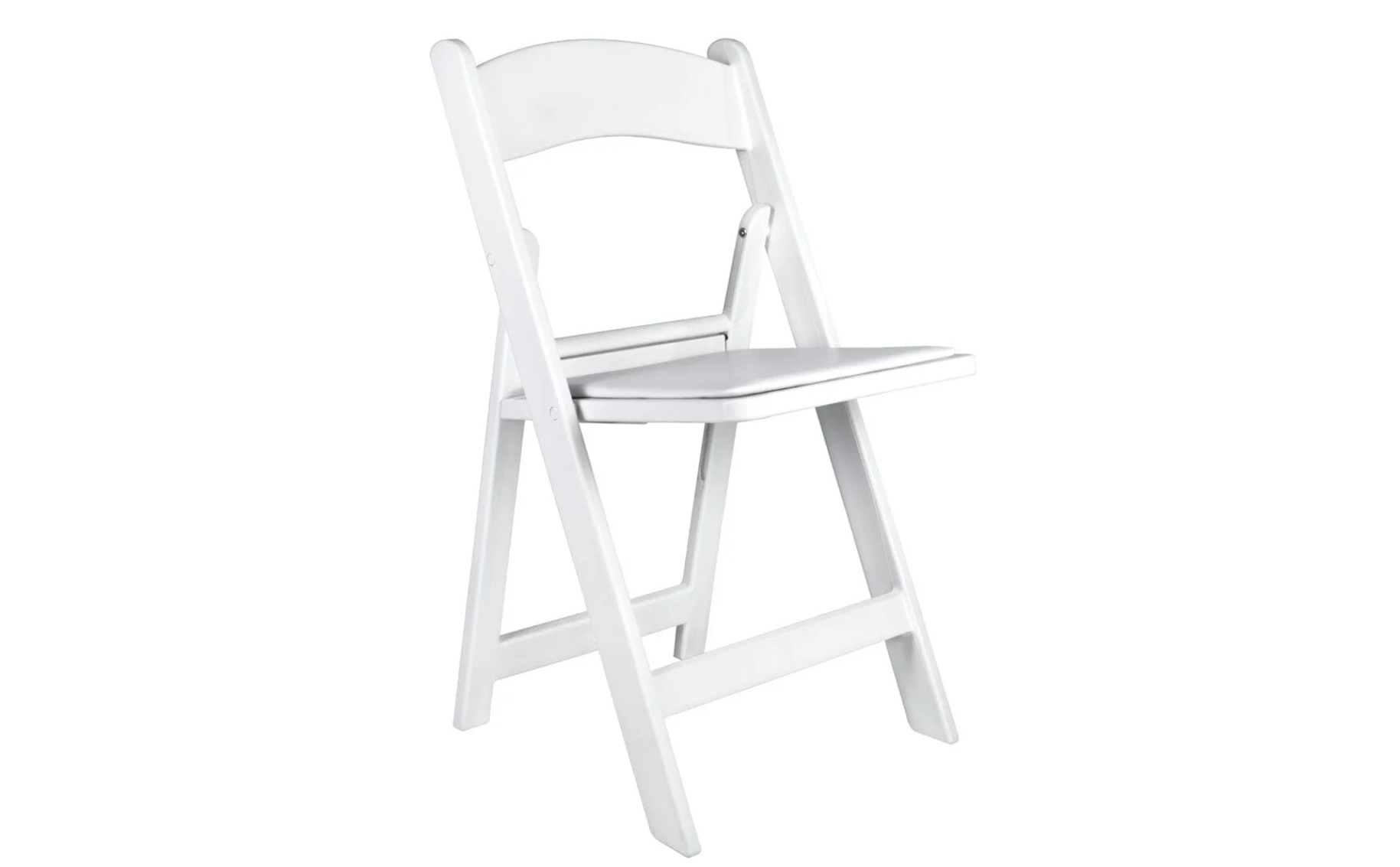 White Folding Padded Chair