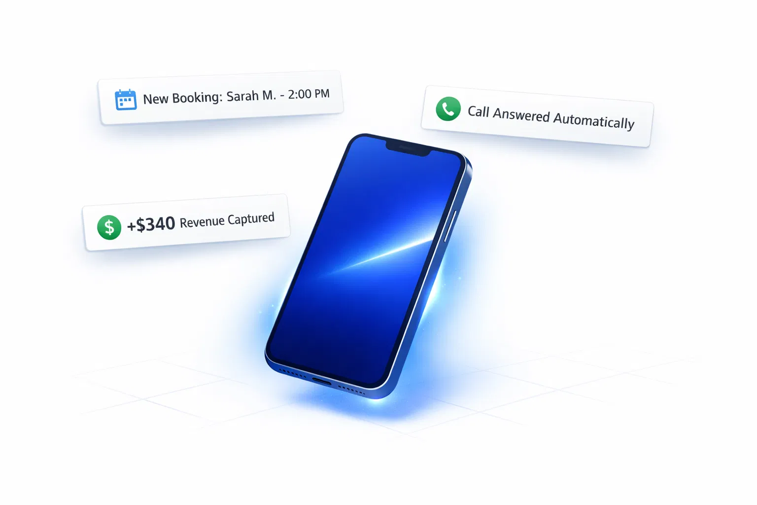 Captaris AI receptionist — calls answered automatically