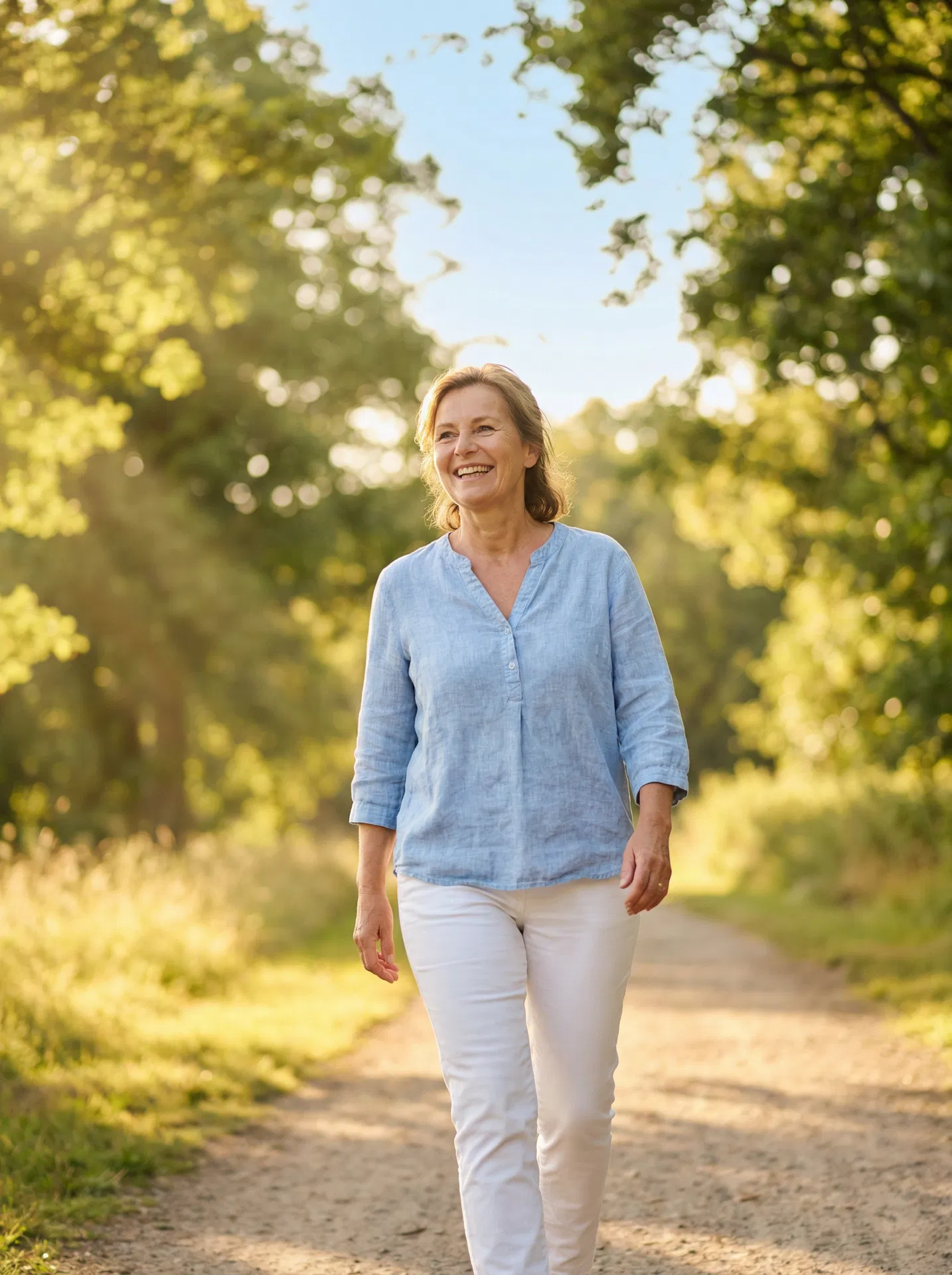 Pasient etter iovera-behandling – aktiv og smertefri