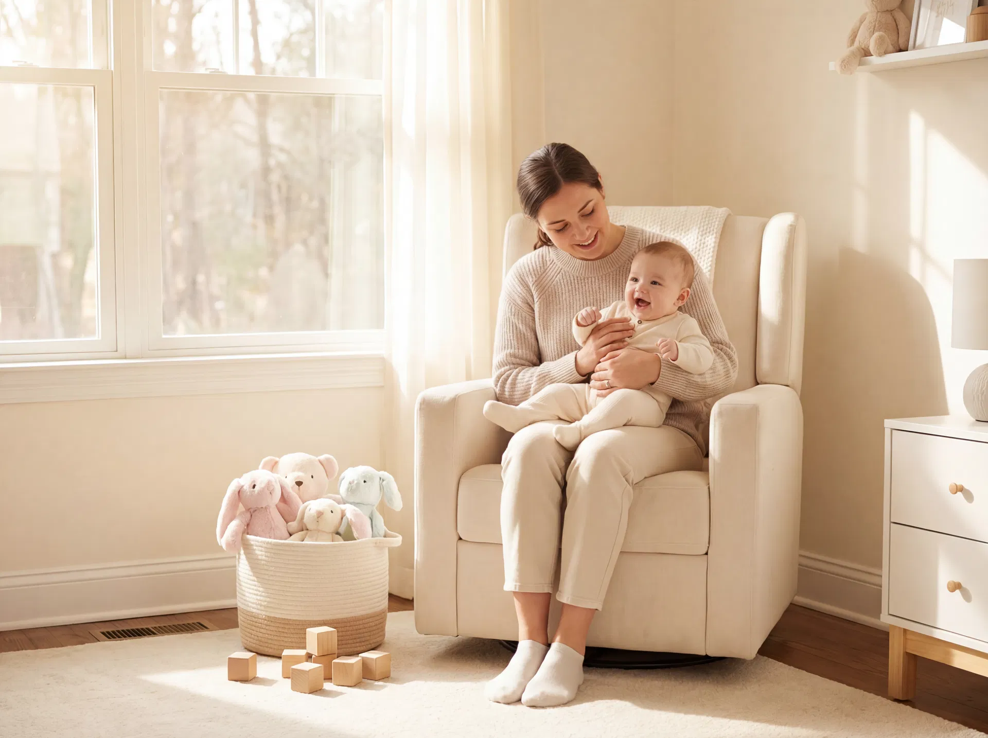 Caregiver with infant