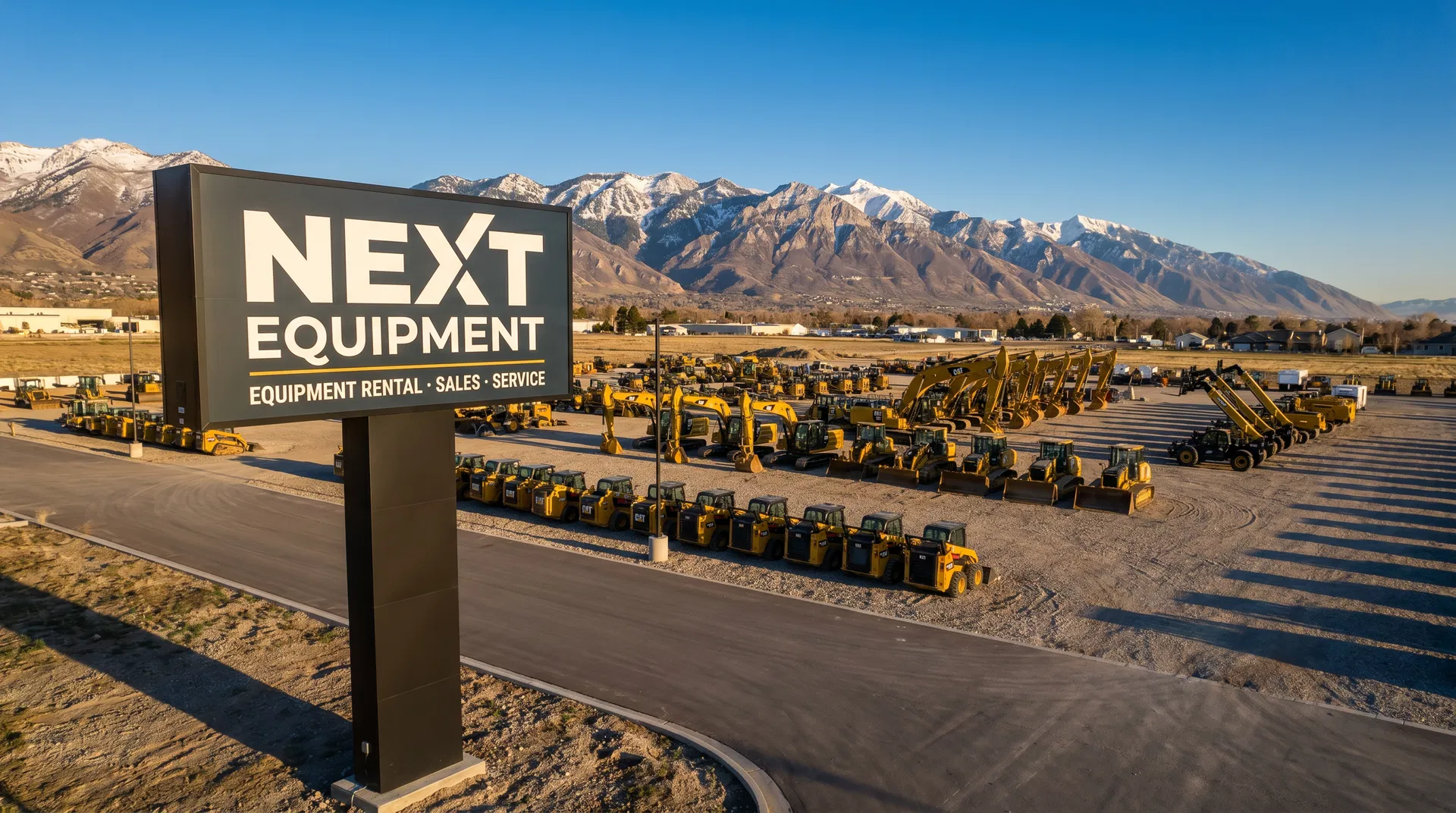 Next Equipment Pleasant Grove — Utah County heavy equipment rental yard