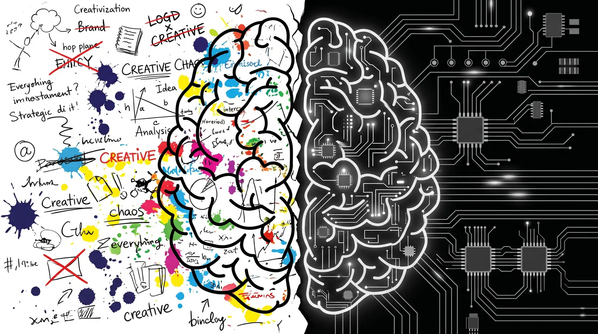 Human thinking vs AI processing