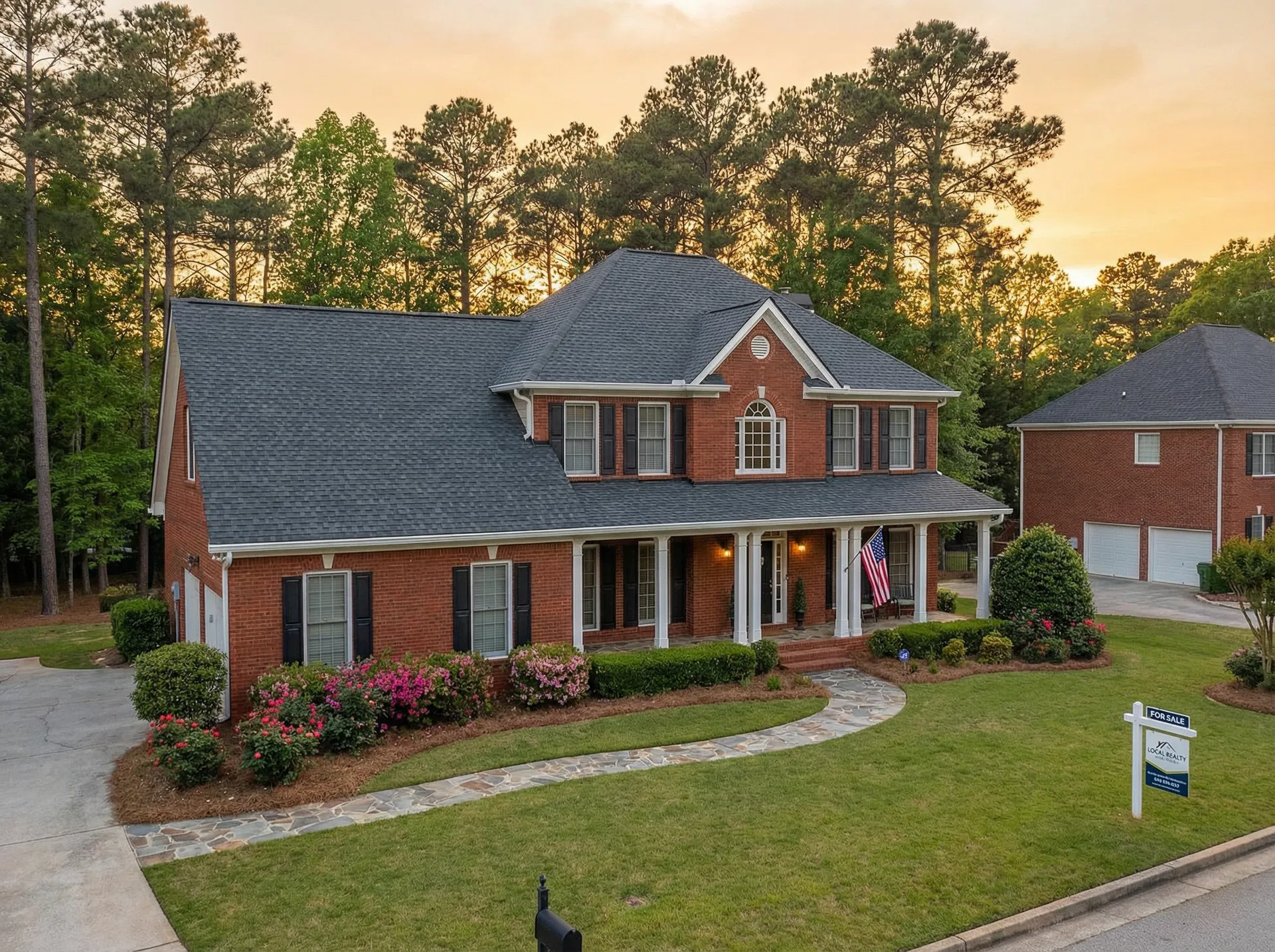 Beautiful Georgia home with new roof by Southern Roofing LLC