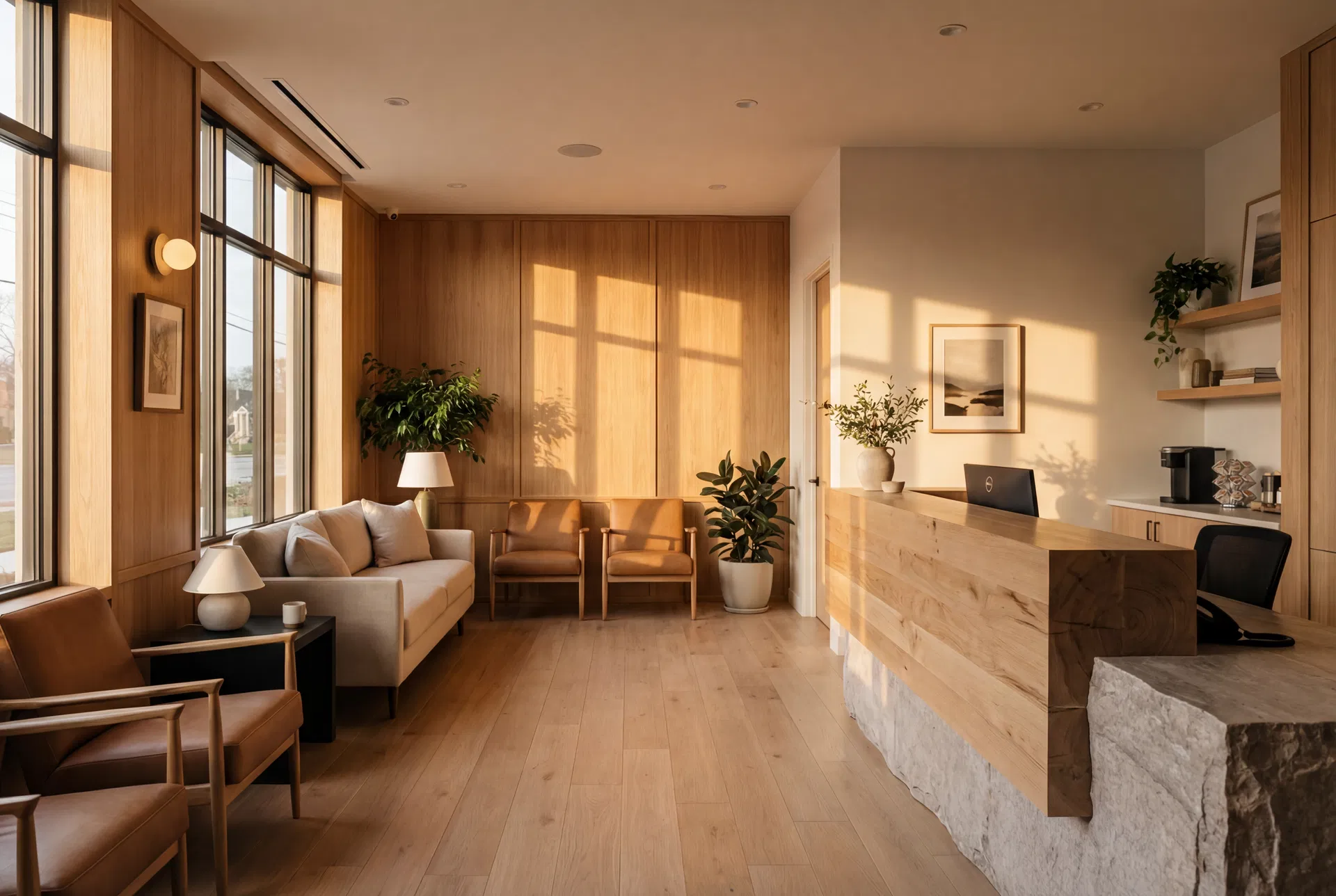 Modern medical office environment