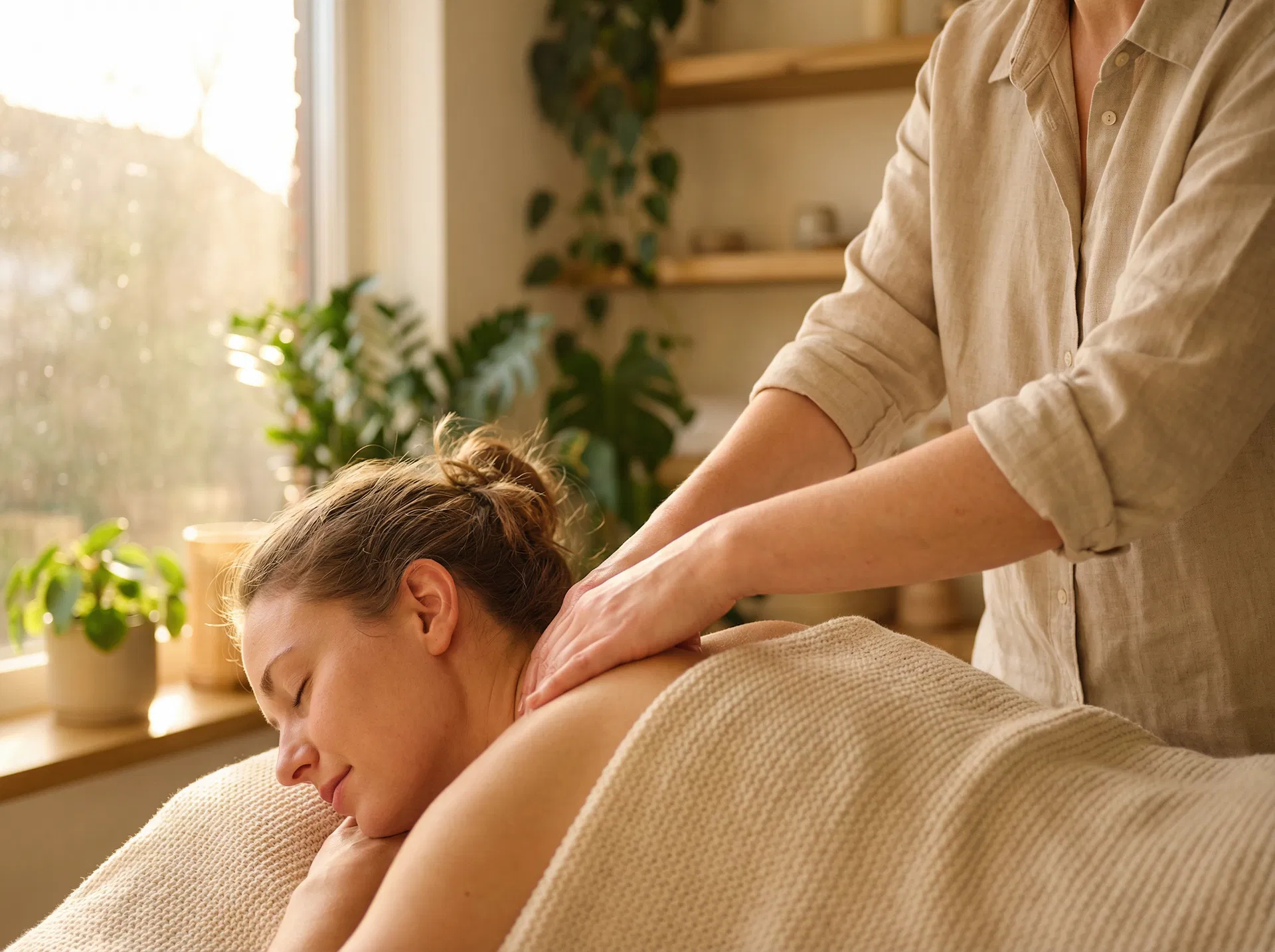 Massagem terapêutica para alívio de dores