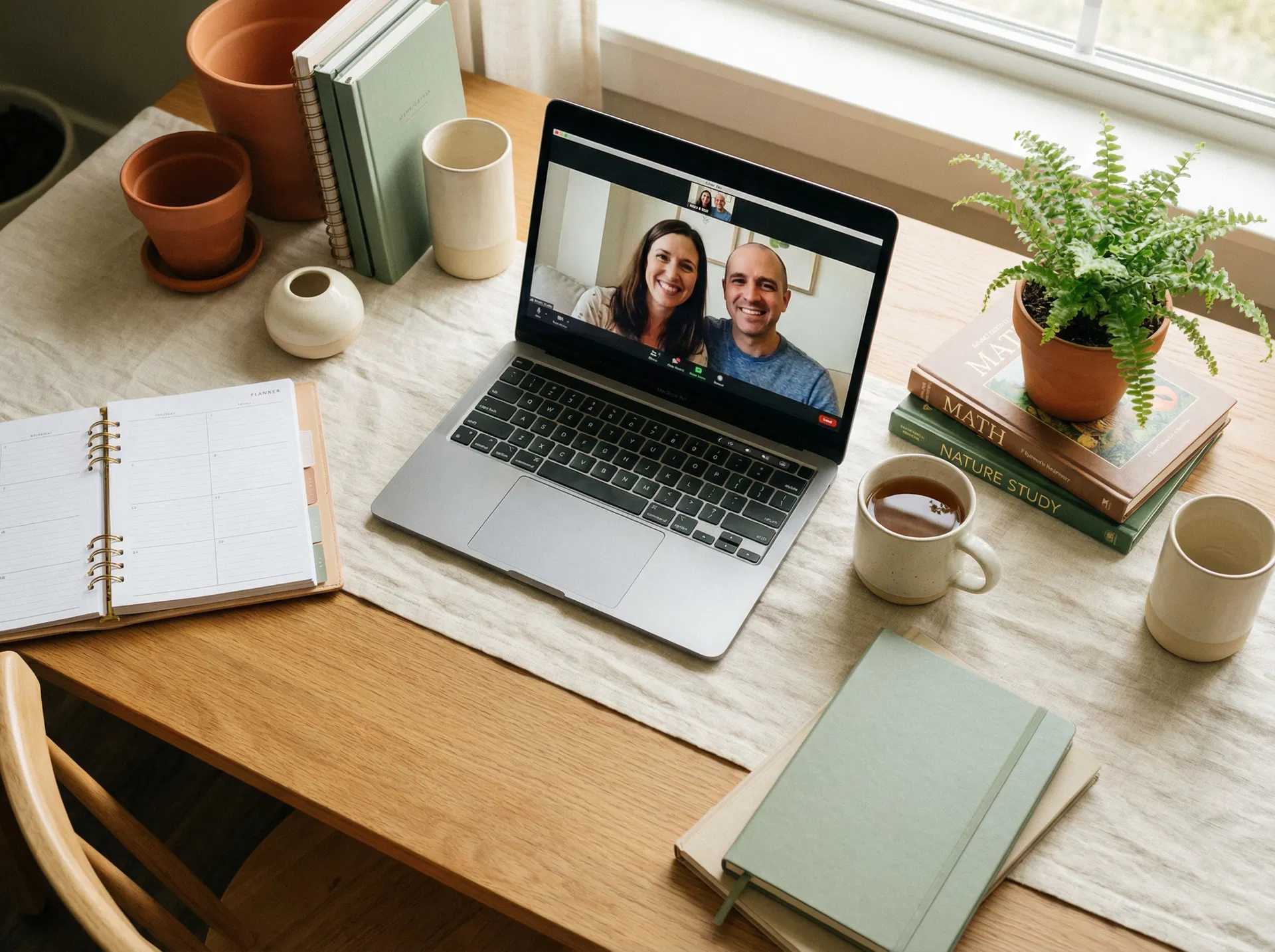 Home workspace with community