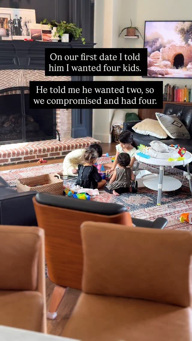 Oops. 😂🤭 TBH, I’m grateful his heart changed with wanting more kids! Anyone else have the number t