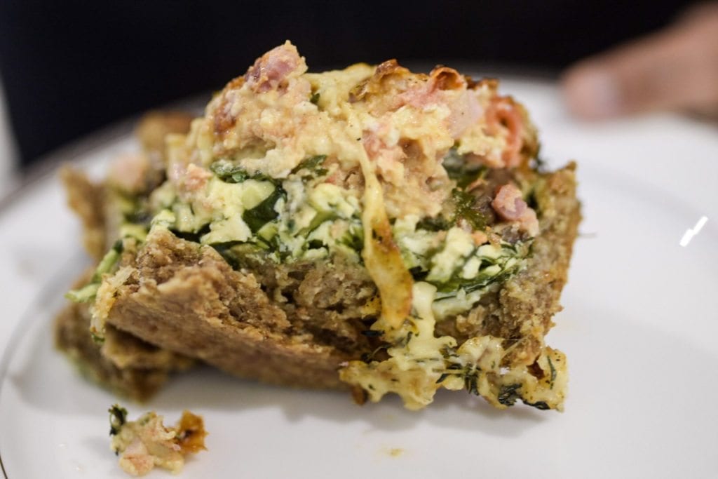 Seven Layer Monster Quiche Recipe - Serves 8