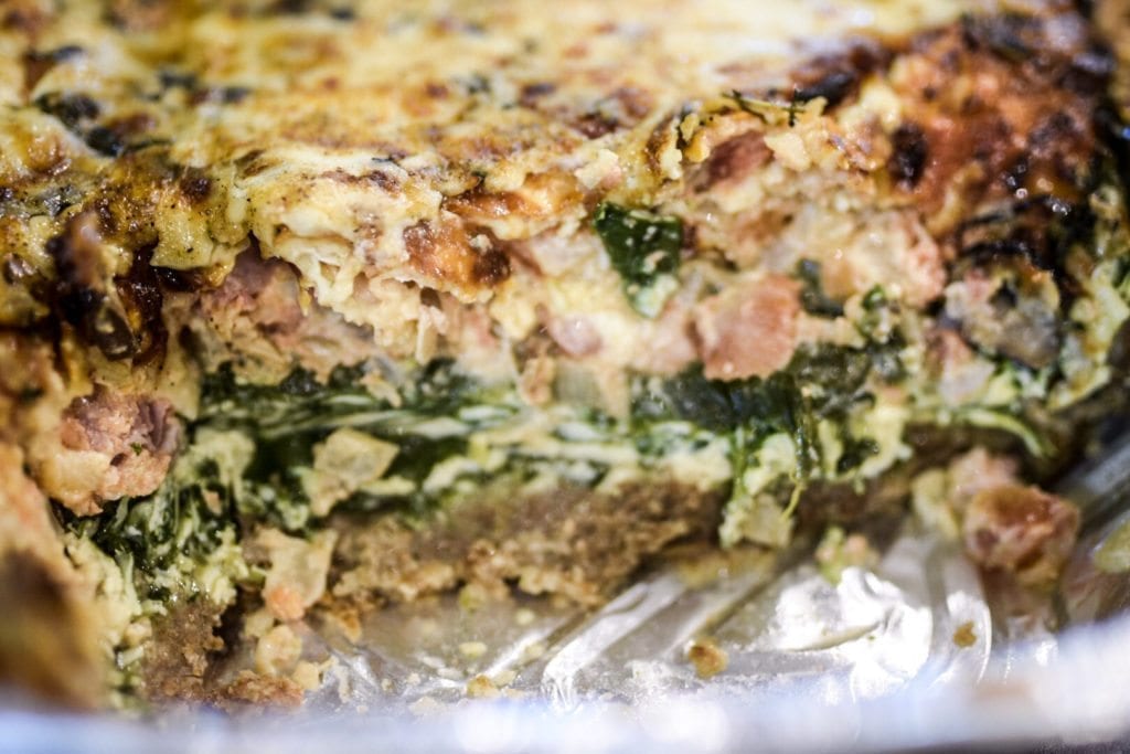 Seven Layer Monster Quiche Recipe - Serves 8