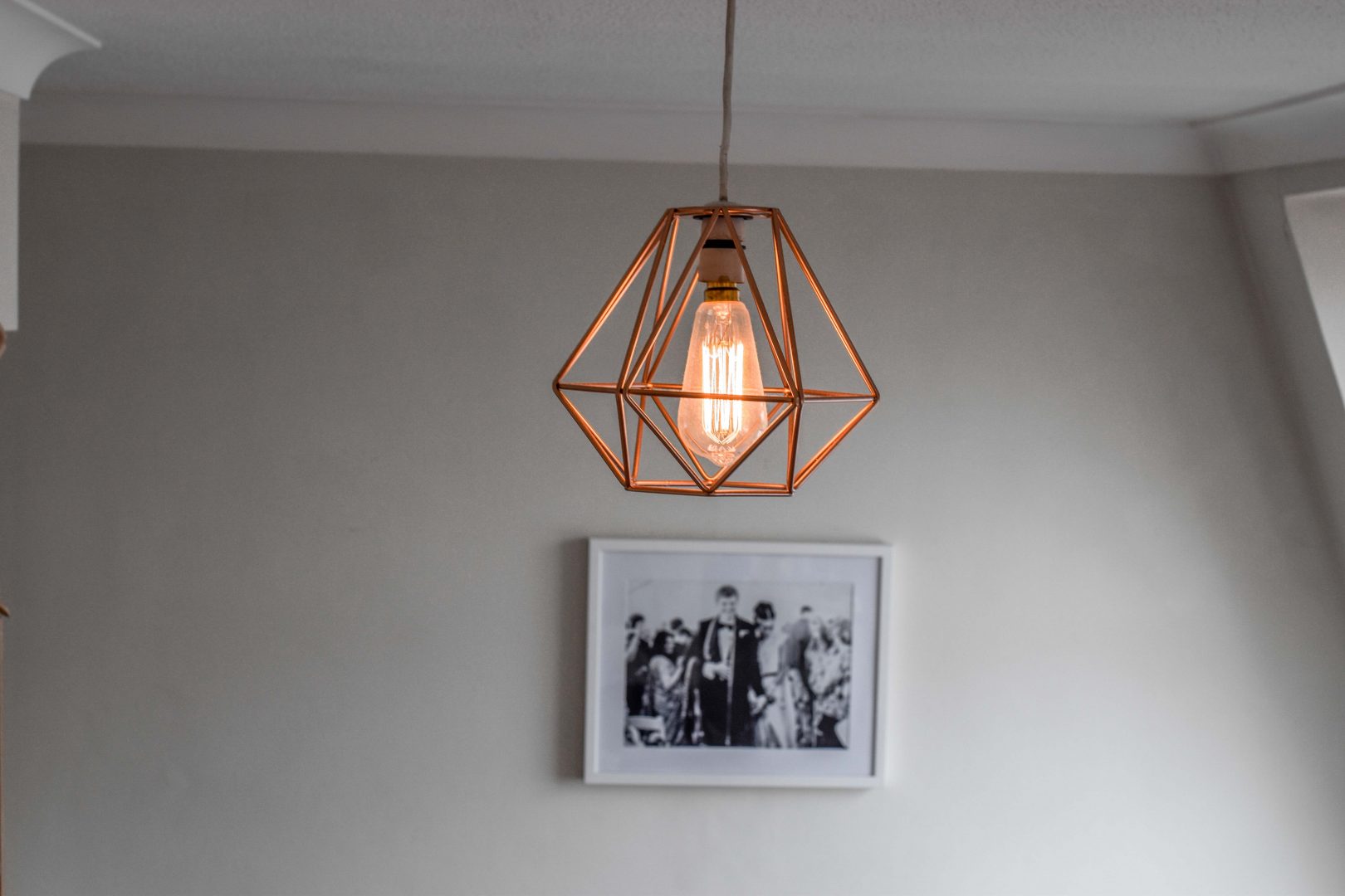 Must Have Monday: Geometric Chandelier & Edison Light Bulbs