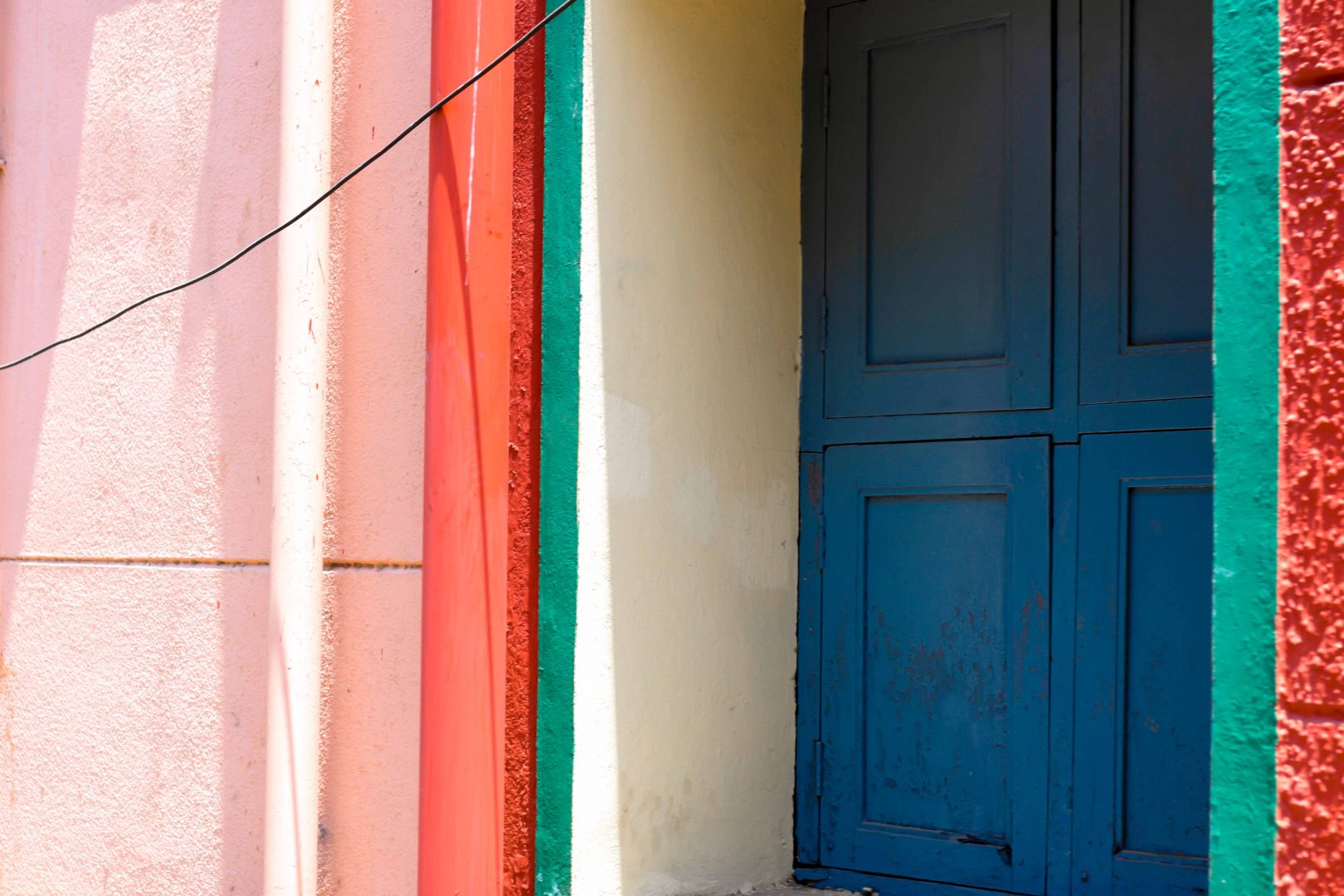 Colorful Houses in Tamil Nadu, India