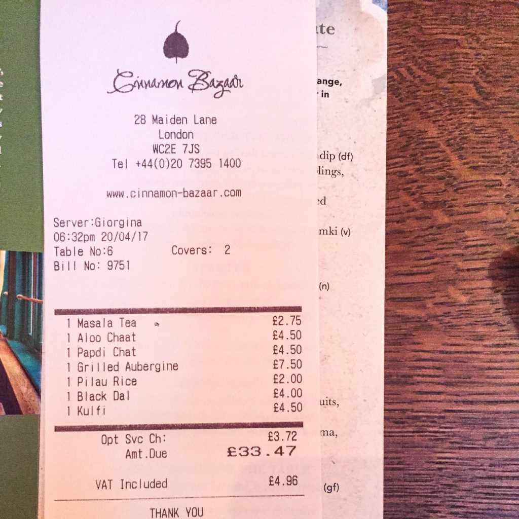 Cinnamon Bazaar Covent Garden