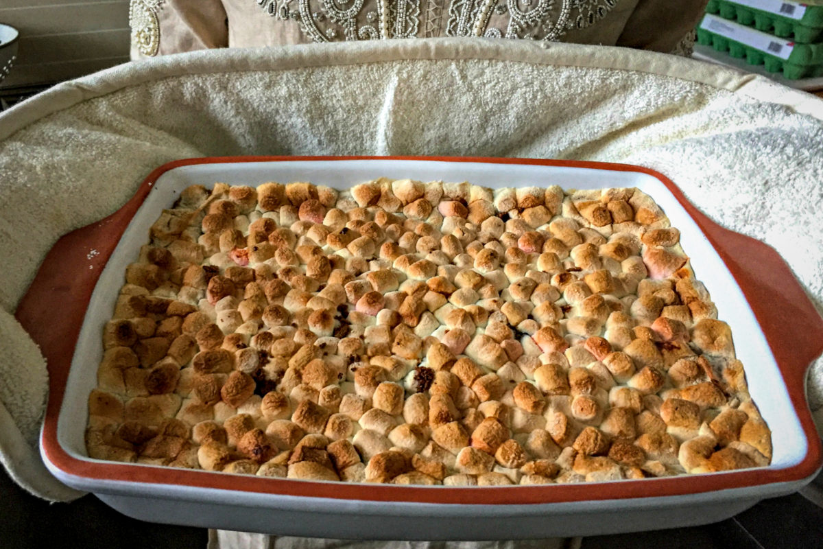 Marshmallow Sweet Potato Casserole Holiday Dish Recipe