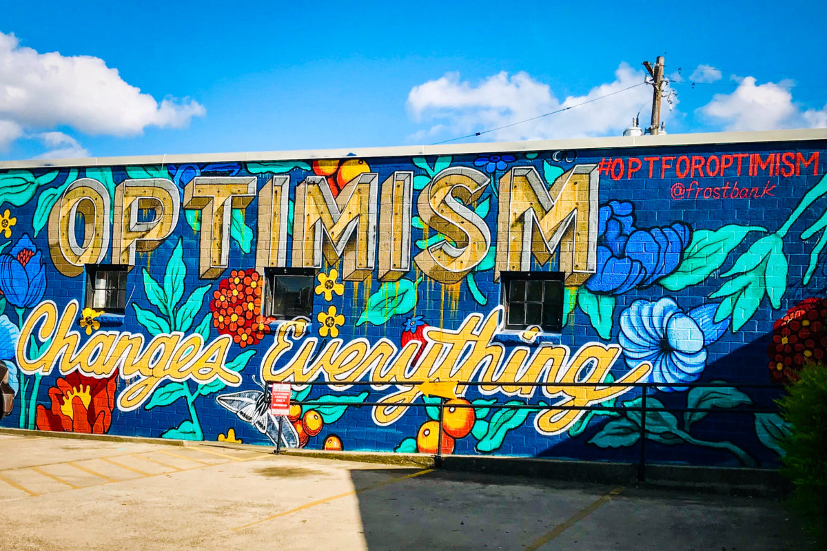 New #OptforOptimism Austin Mural by Frost Bank Promotes Optimism