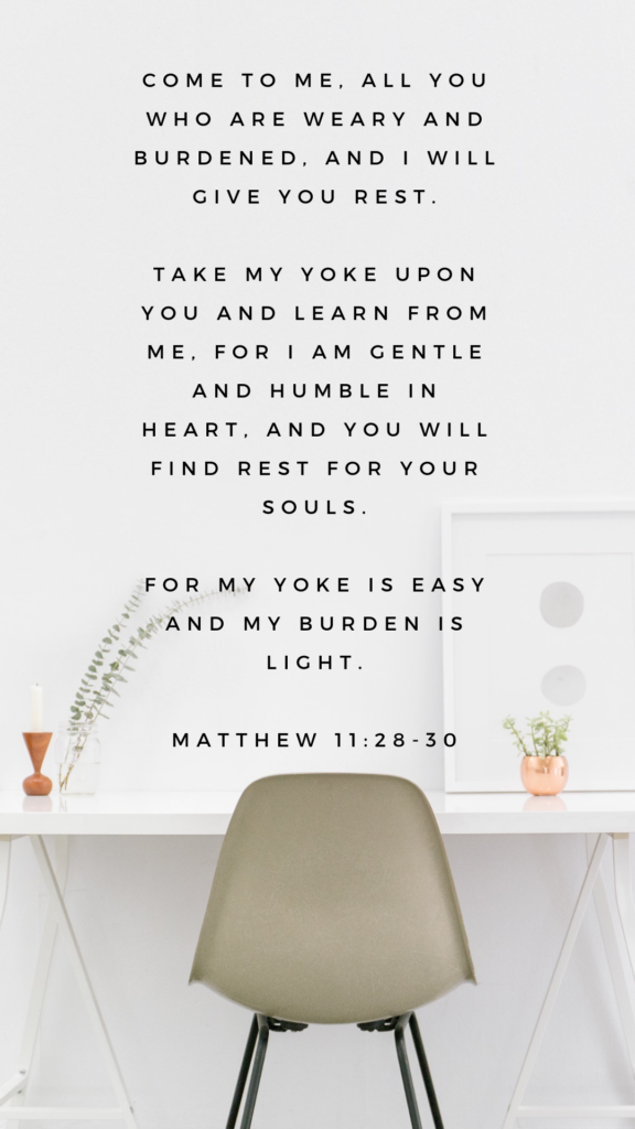 Matthew 11:28-30