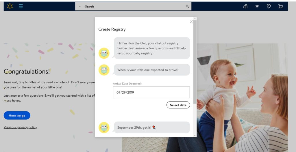 Walmart Baby Registry