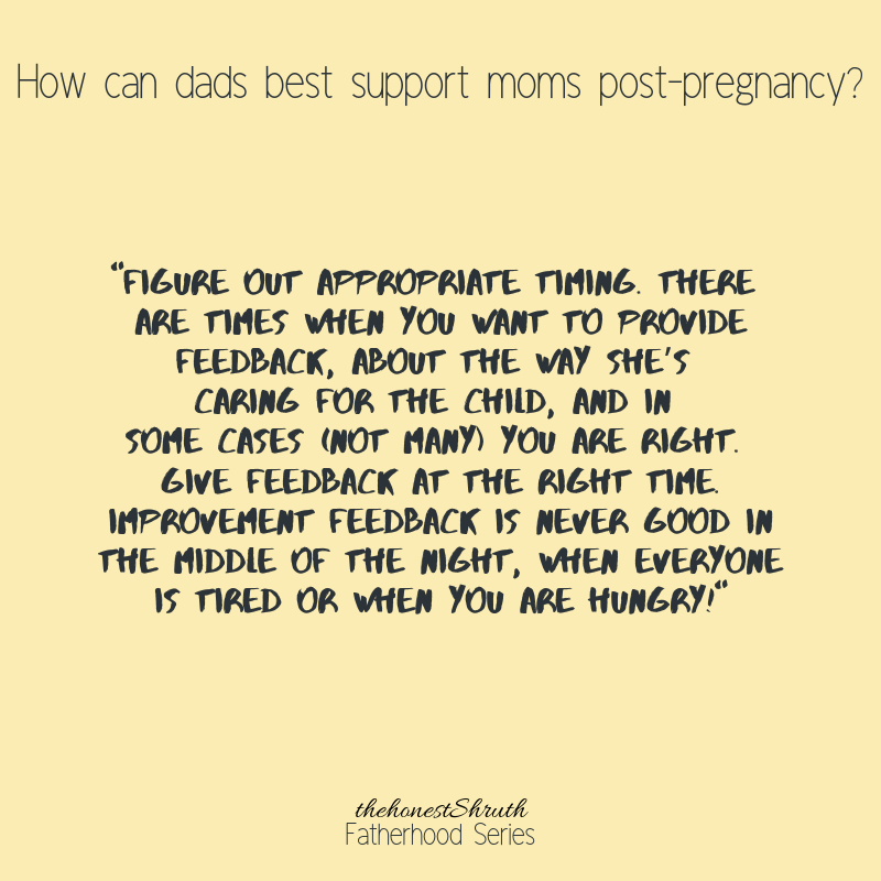 How Can Husbands Best Support Their Wives Post-Pregnancy?