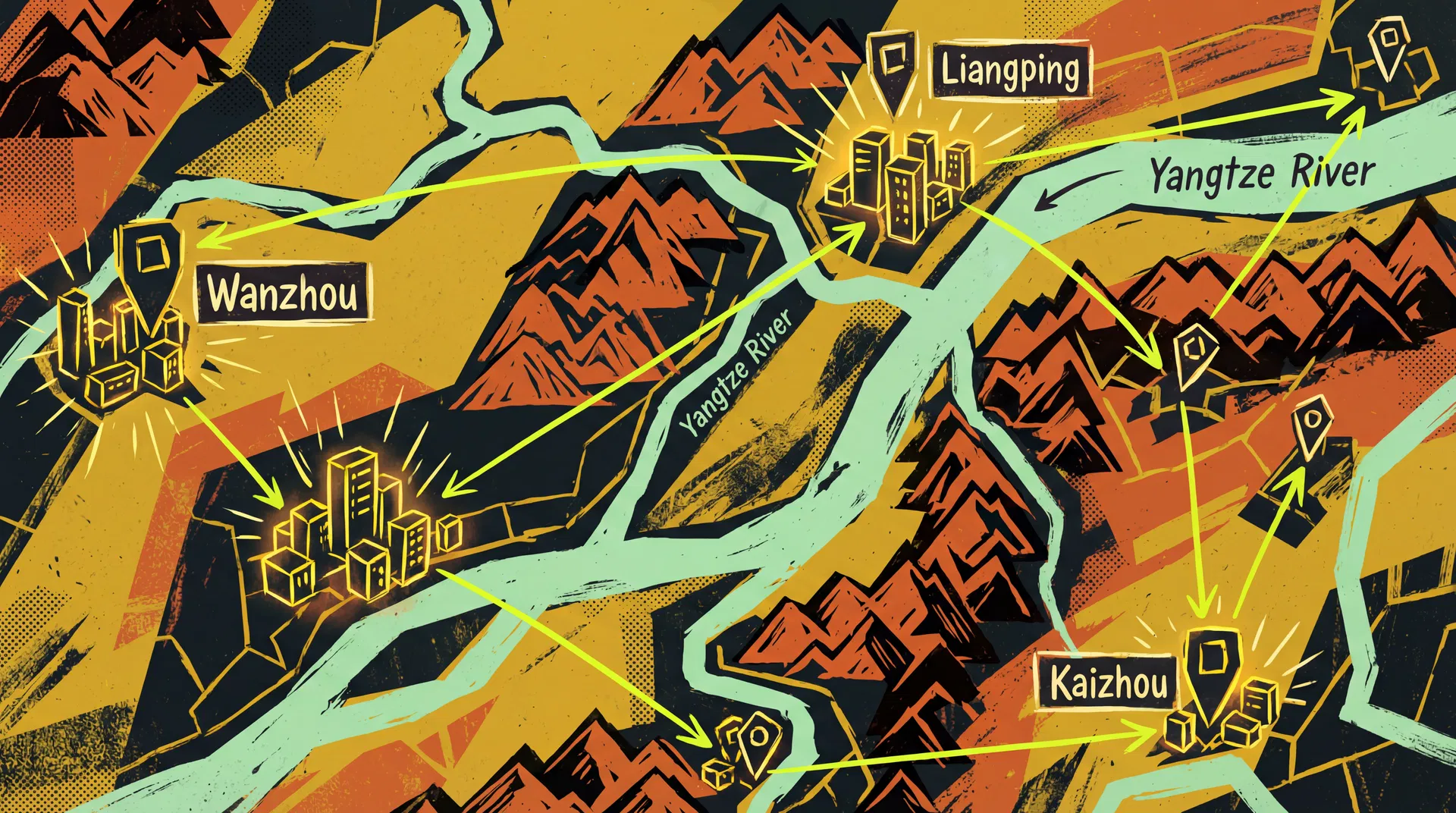 渝东北覆盖区域地图