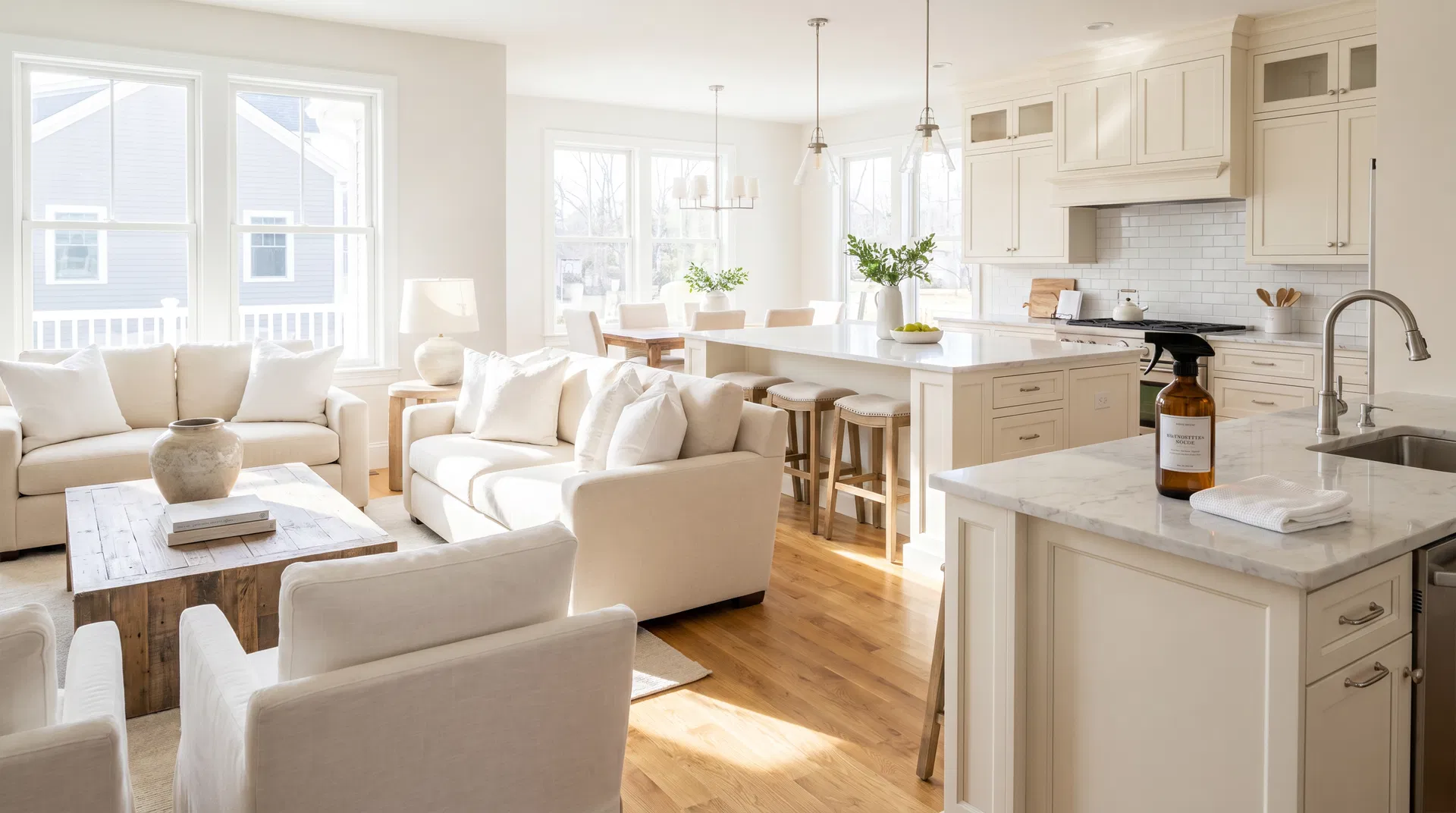 Professionally cleaned interior