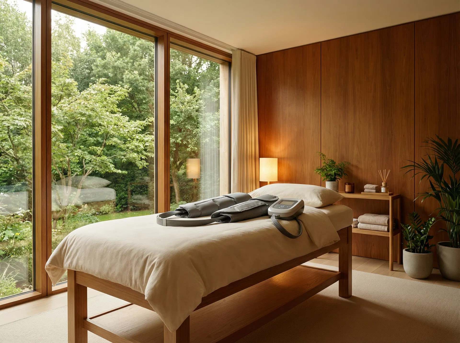 EECP wellness session room at Waking Dreams Retreat