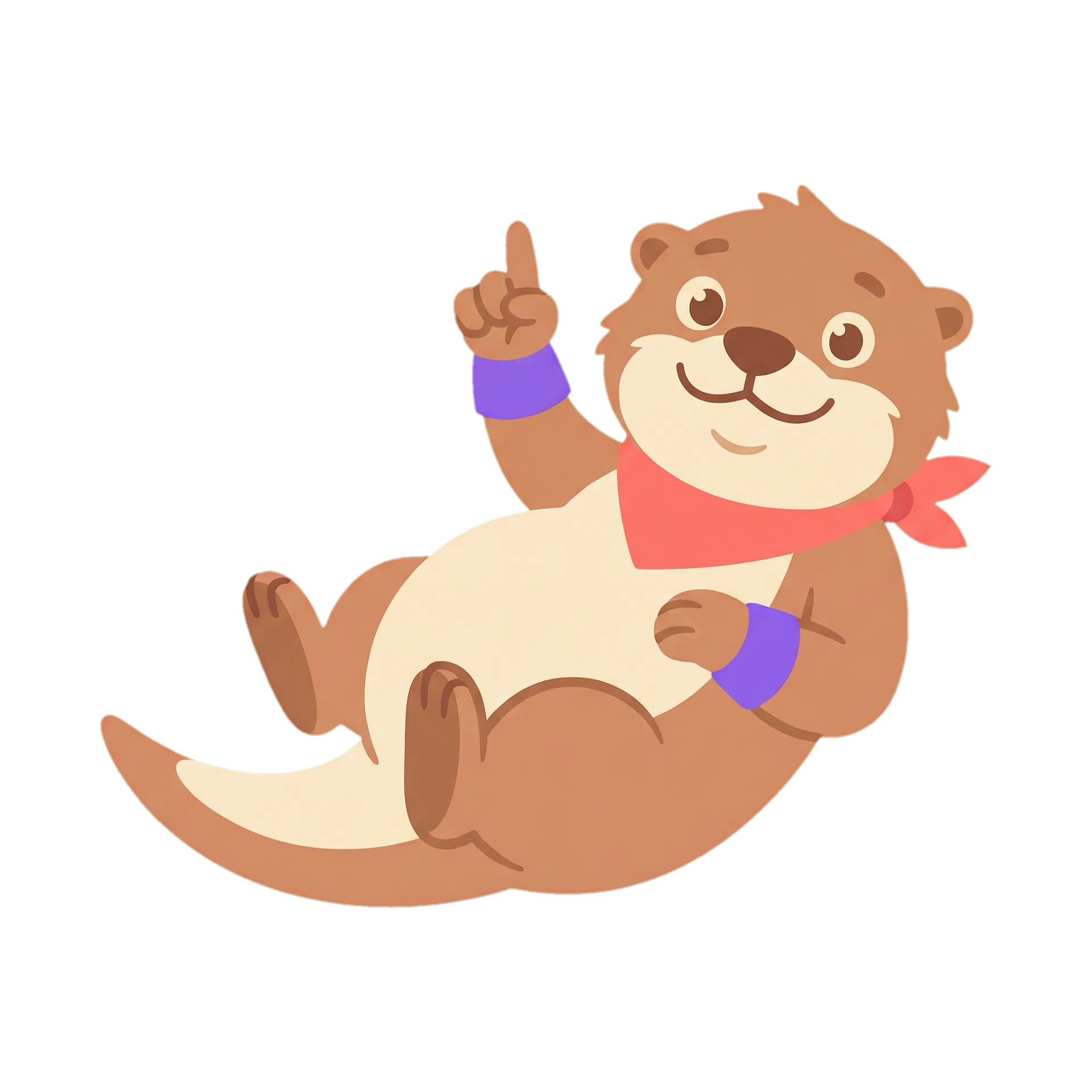 Otter pointing up