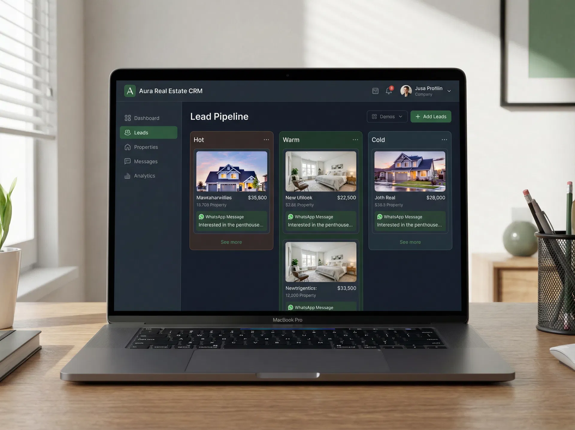 Lead Gen AI Dashboard