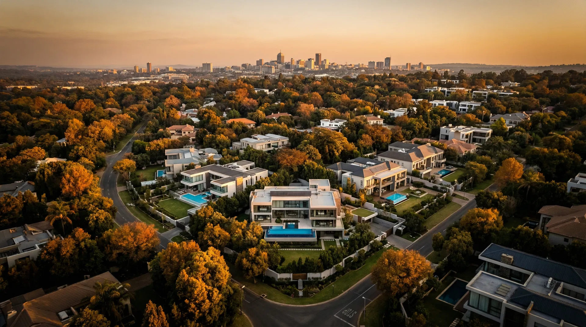 Luxury South African suburb