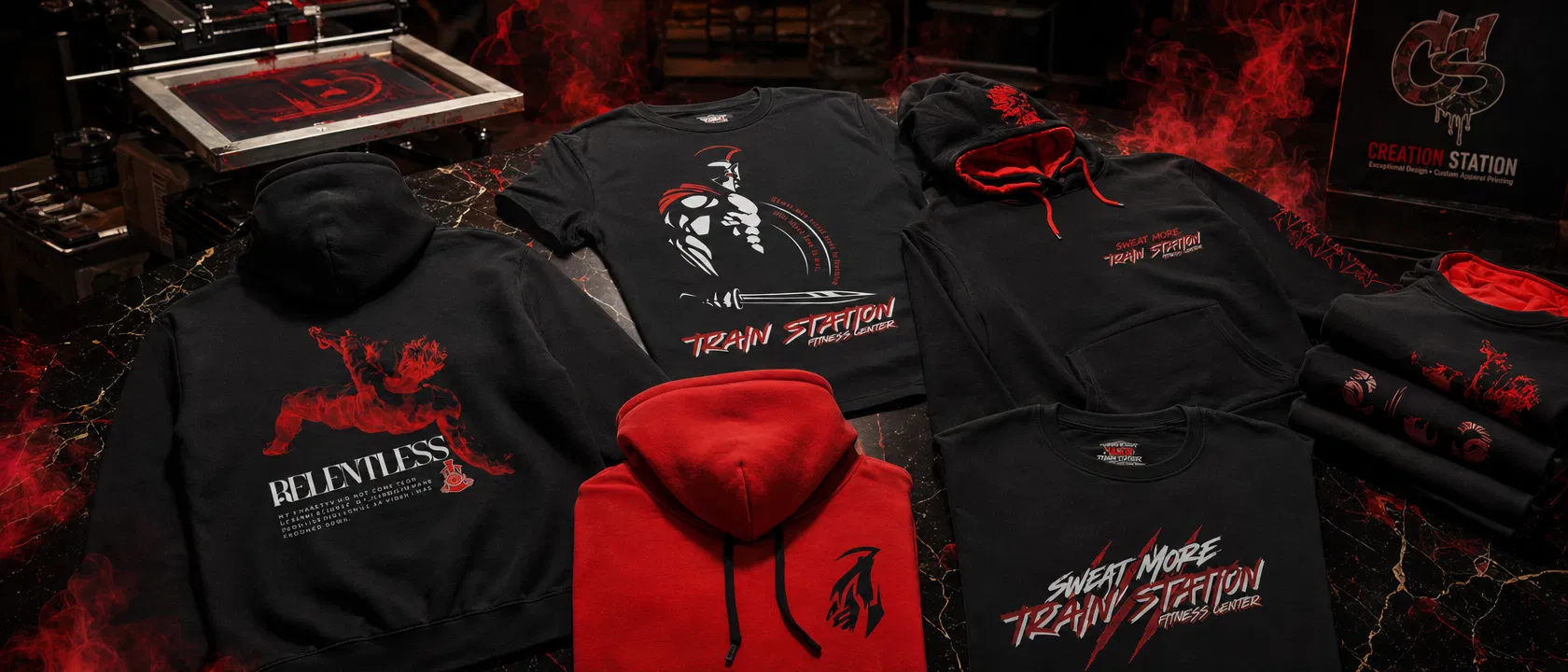 Creation Station custom apparel collection