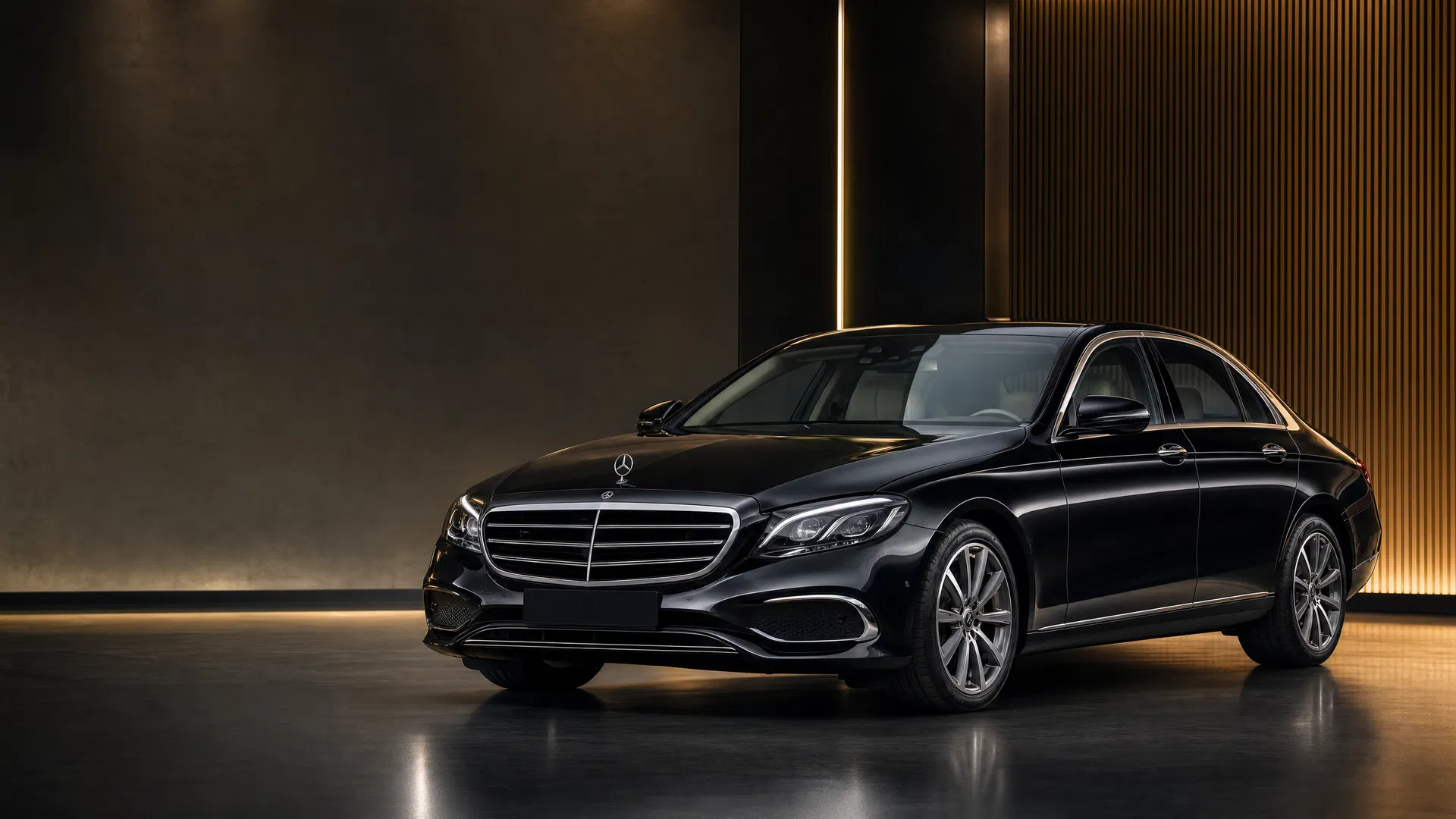 Mercedes E-osztály – Budapest VIP limousine és chauffeur service, book a limo, Champions League transfer
