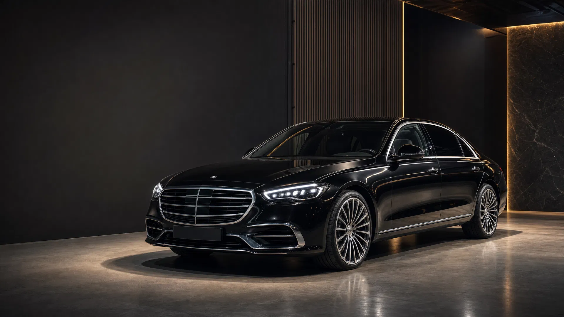 Mercedes S-osztály – Budapest VIP limousine és chauffeur service, book a limo, Champions League transfer