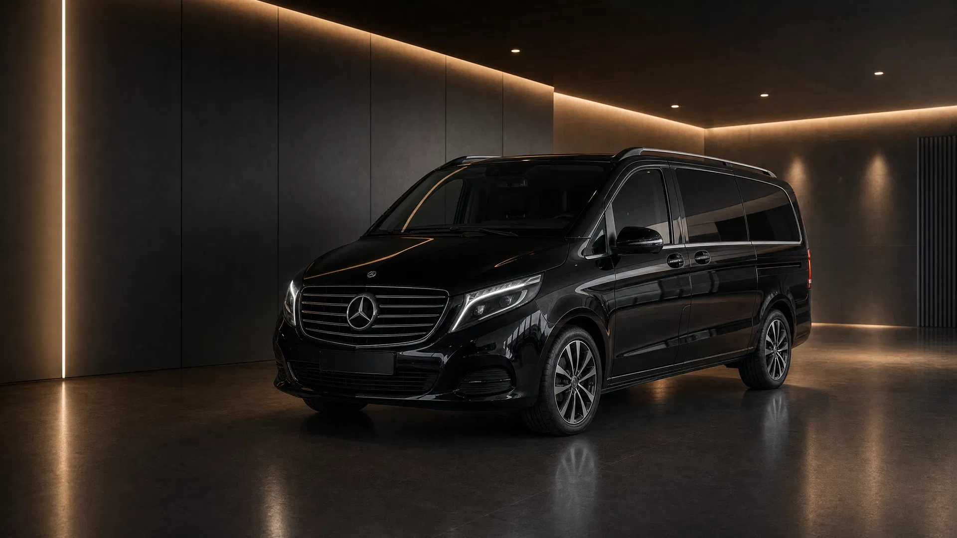 Mercedes V-osztály – Budapest VIP limousine és chauffeur service, book a limo, Champions League transfer