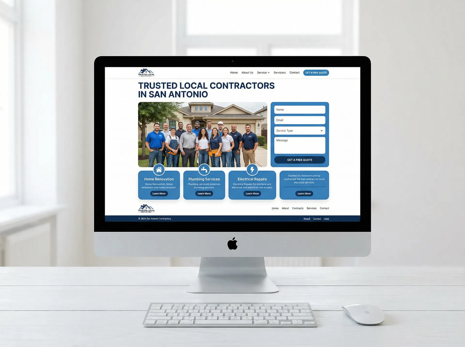 Contractor Landing Page