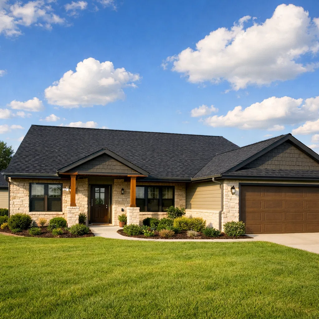 Beautiful new roof on Texas home