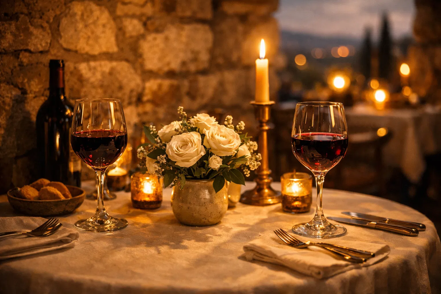 Tavolo romantico all'Antico Portale