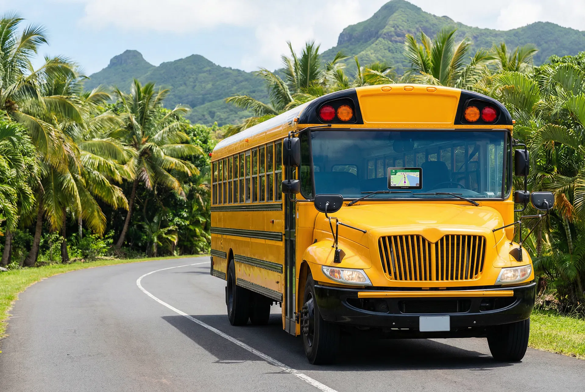 School bus GPS tracking in Mauritius