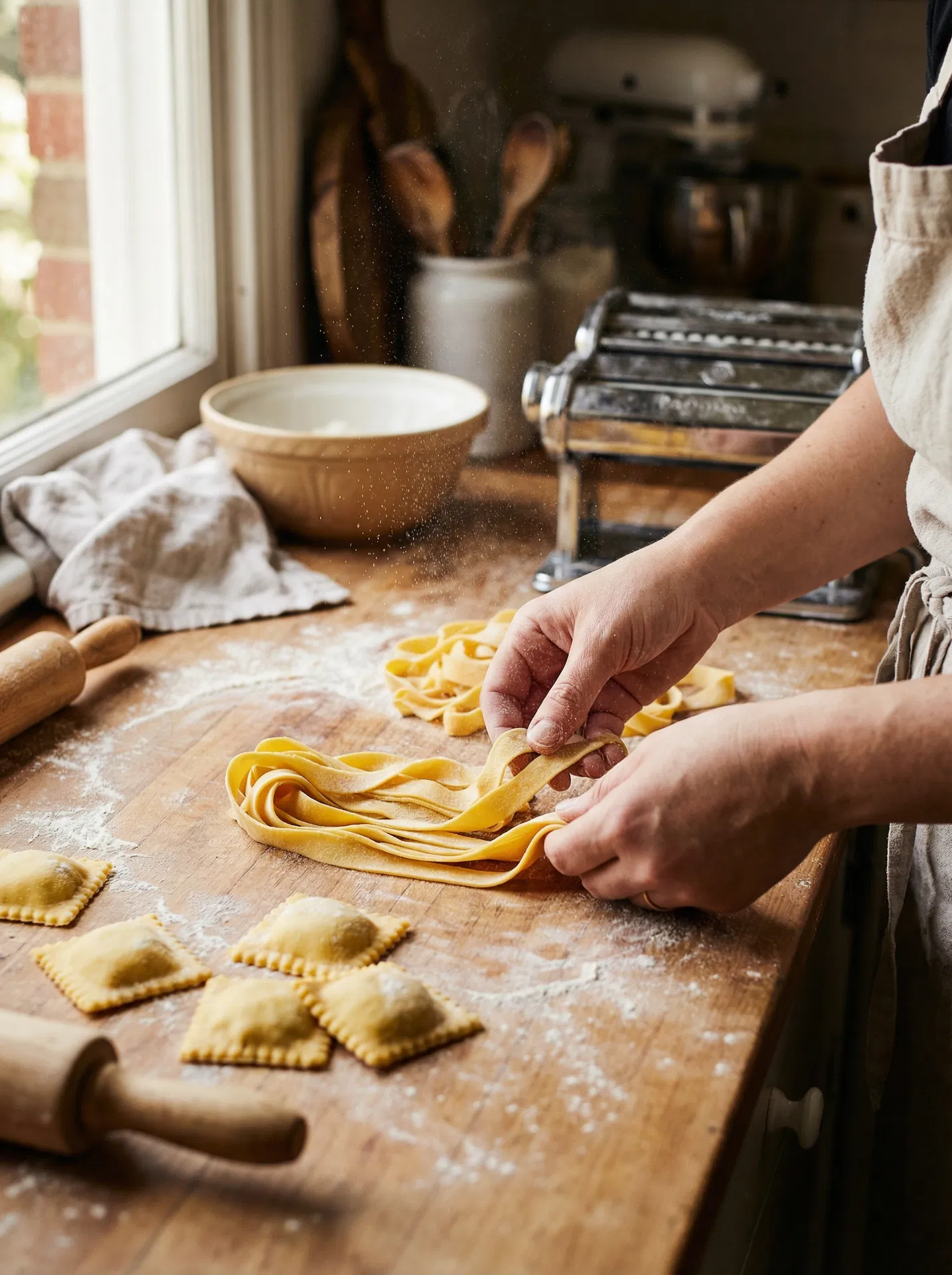 Fresh handmade pasta