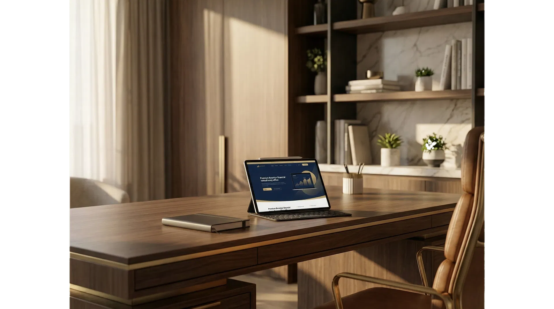 Apresentação visual premium de portfólio