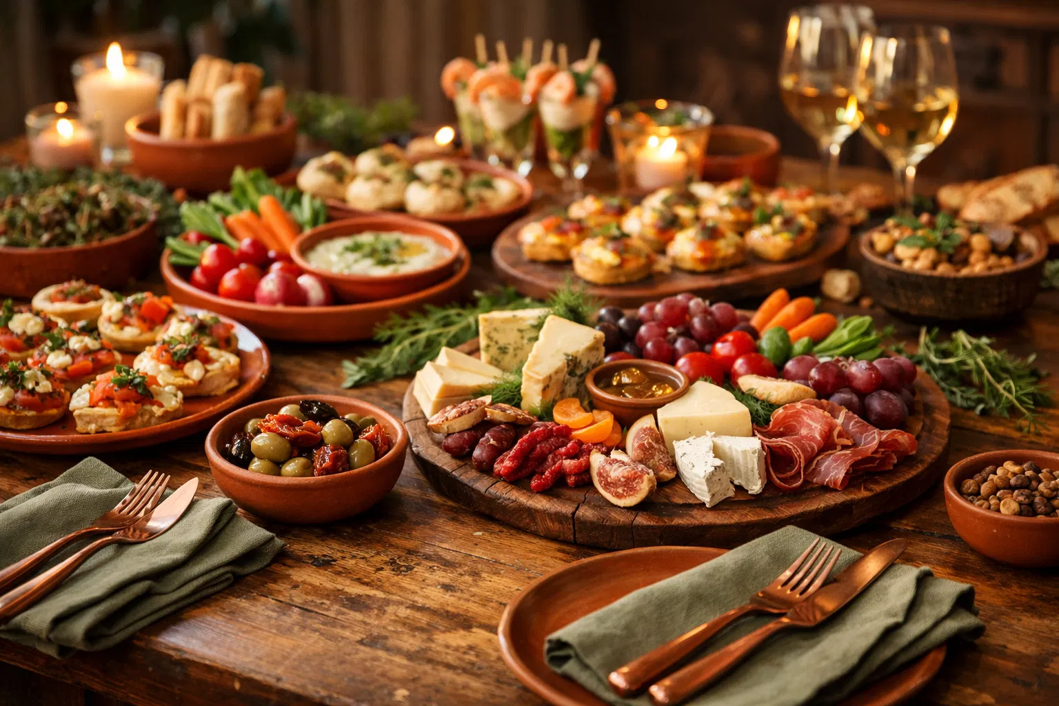 Elegant catering spread